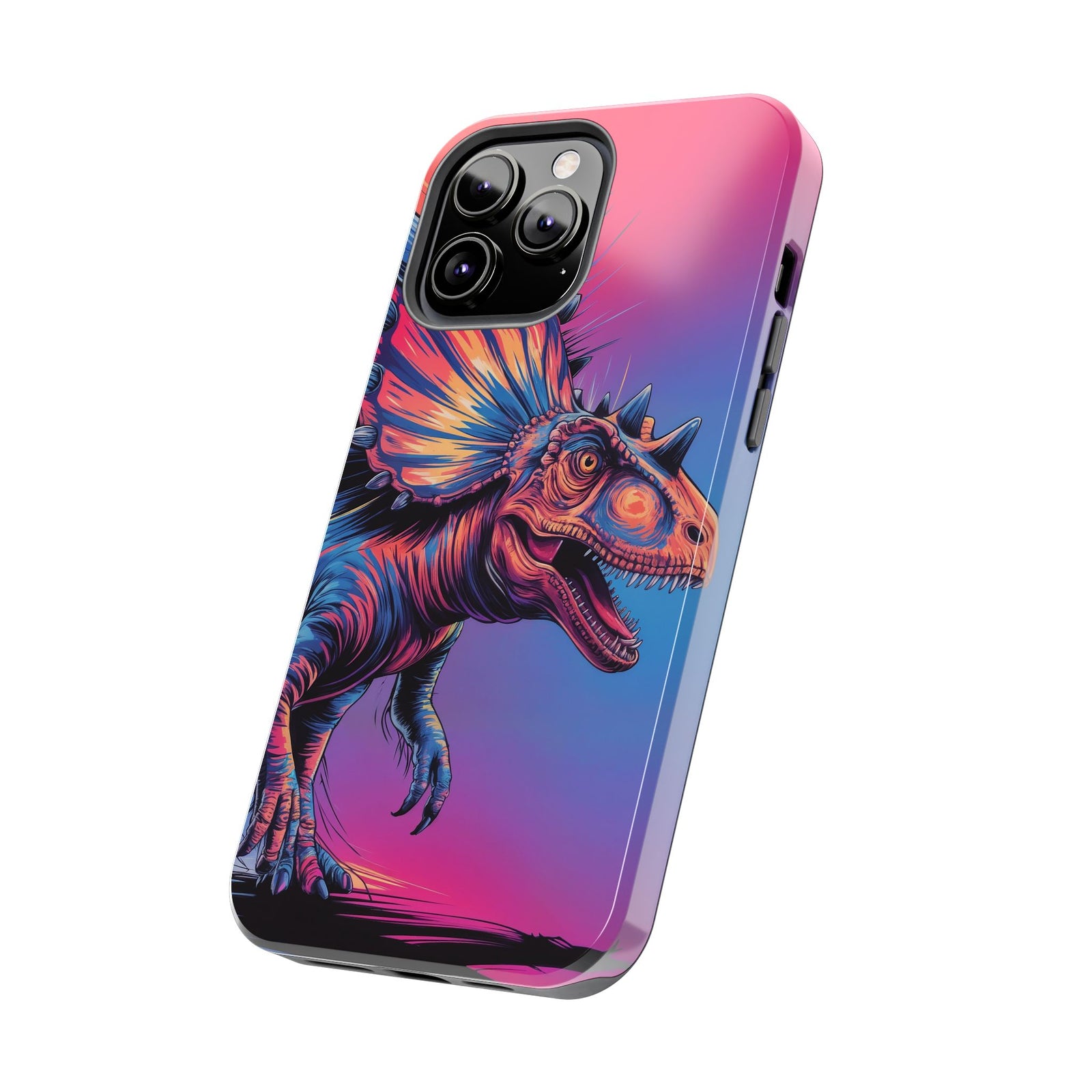 Styracosaurus Neon Roar - Dinosaur Phone Case