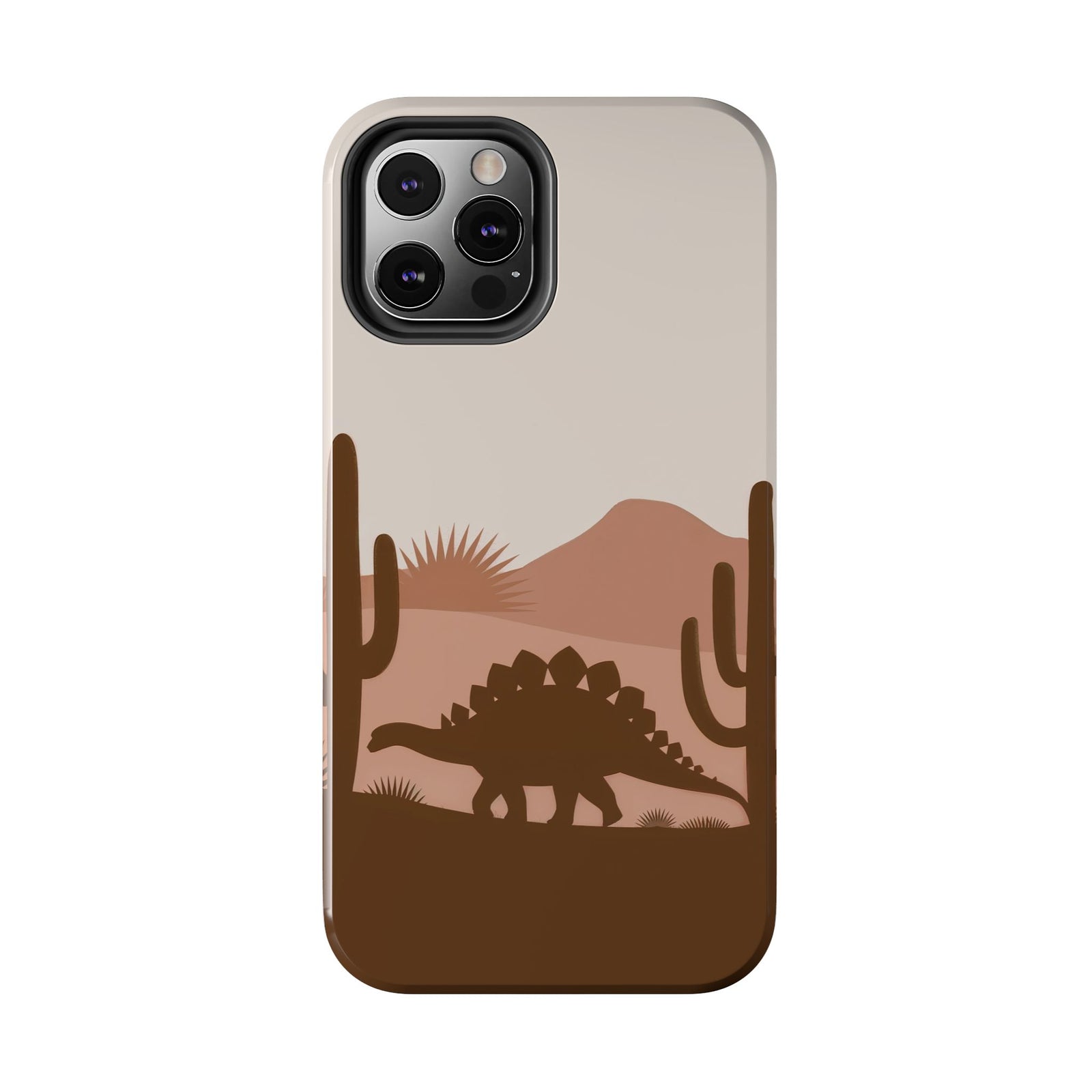 Desert Dino Silhouette - Dinosaur Phone Case