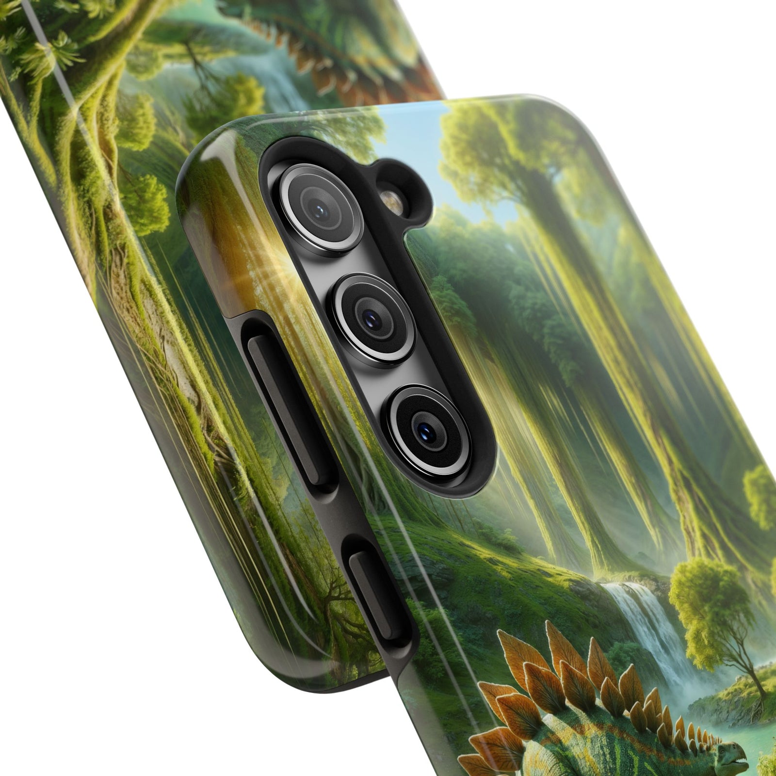 Stegosaurus Paradise Adventure - Dinosaur Phone Case