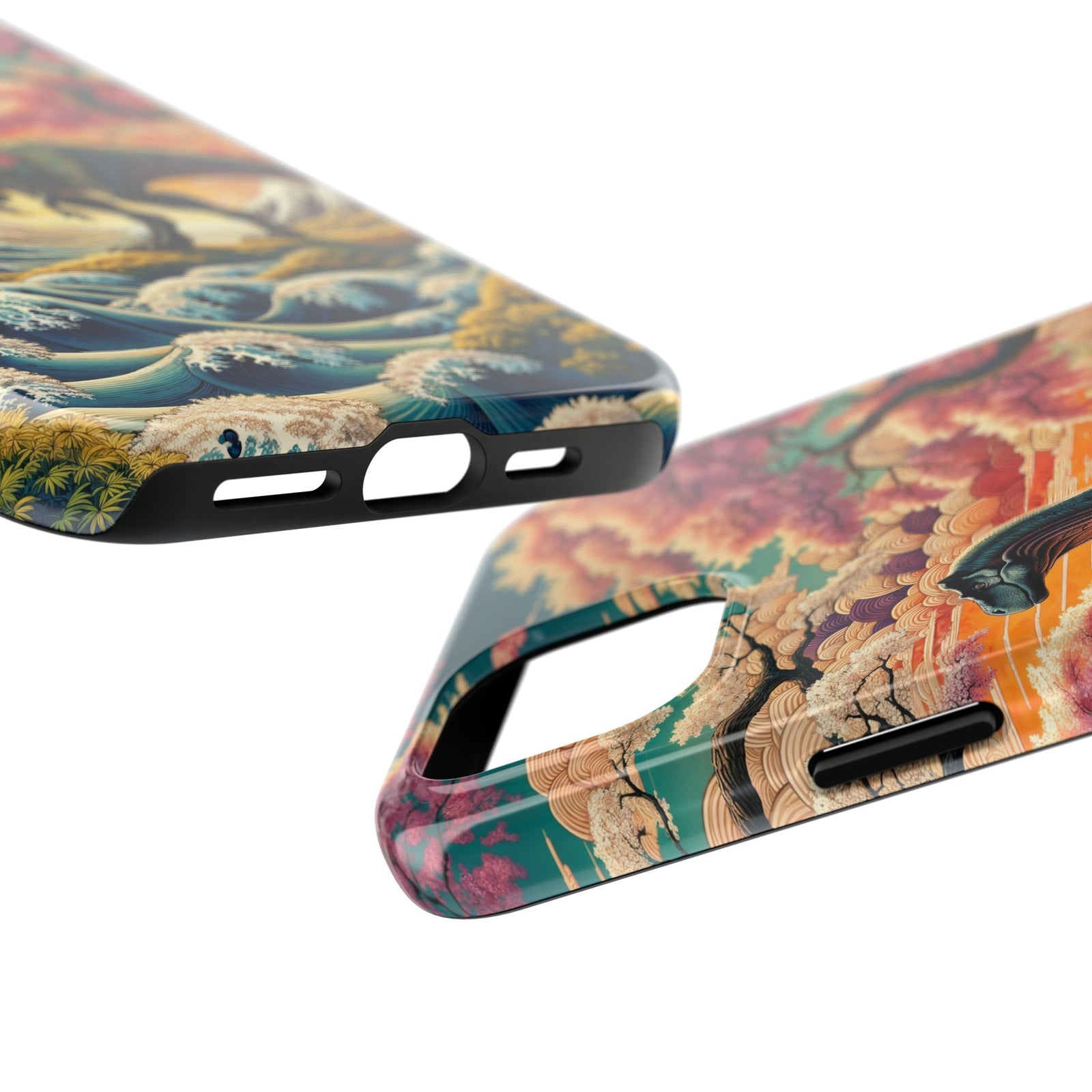 Dino Zen Waves - Dinosaur Phone Case