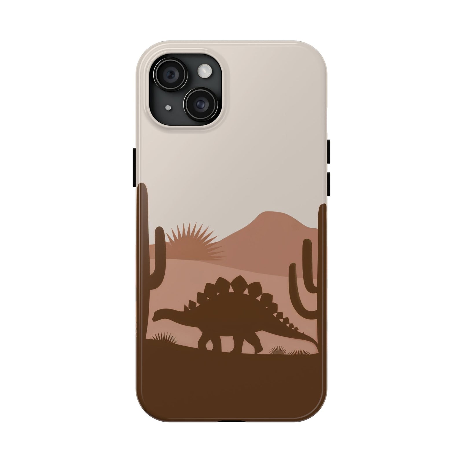 Desert Dino Silhouette - Dinosaur Phone Case