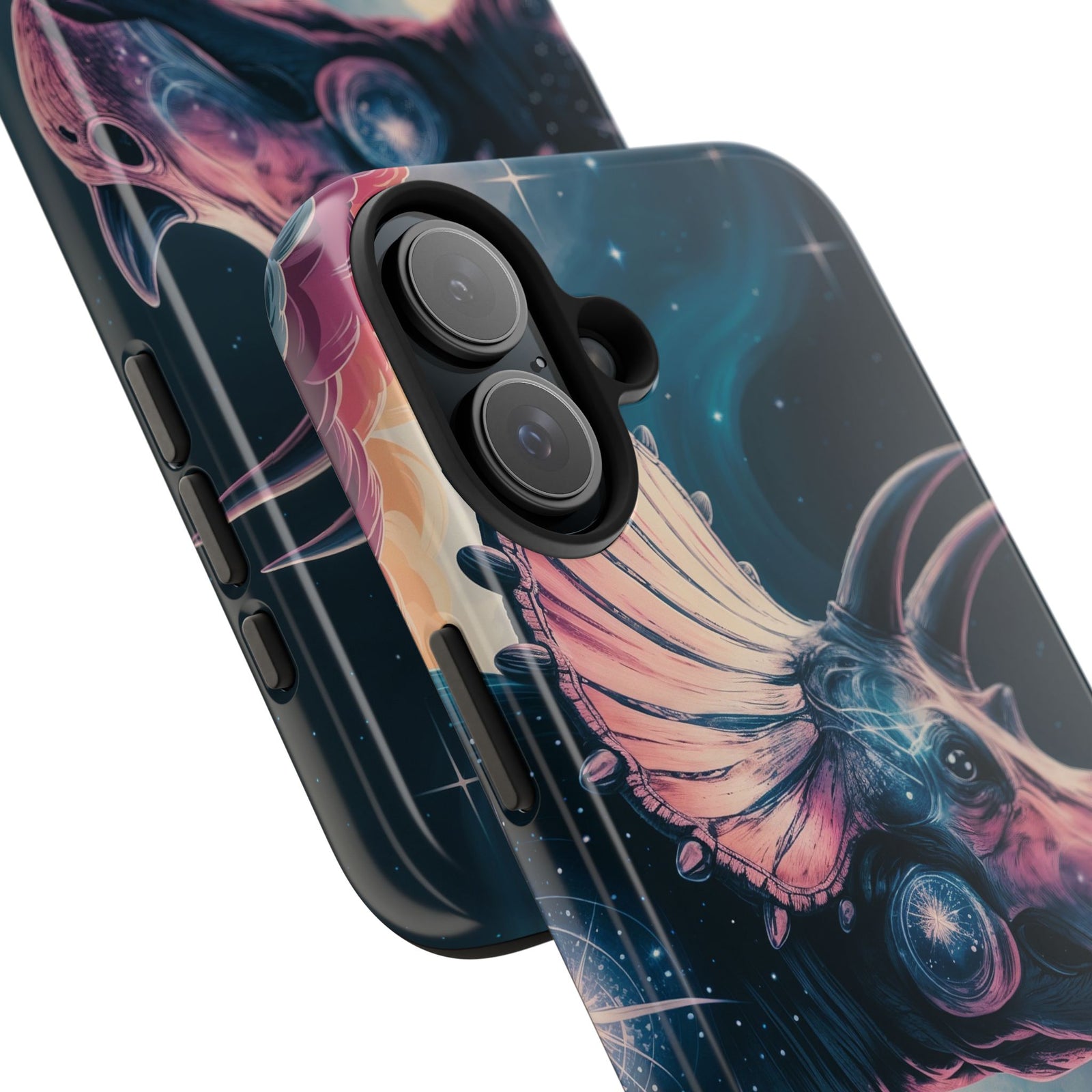Triceratops Cosmic Adventure - Dinosaur Phone Case