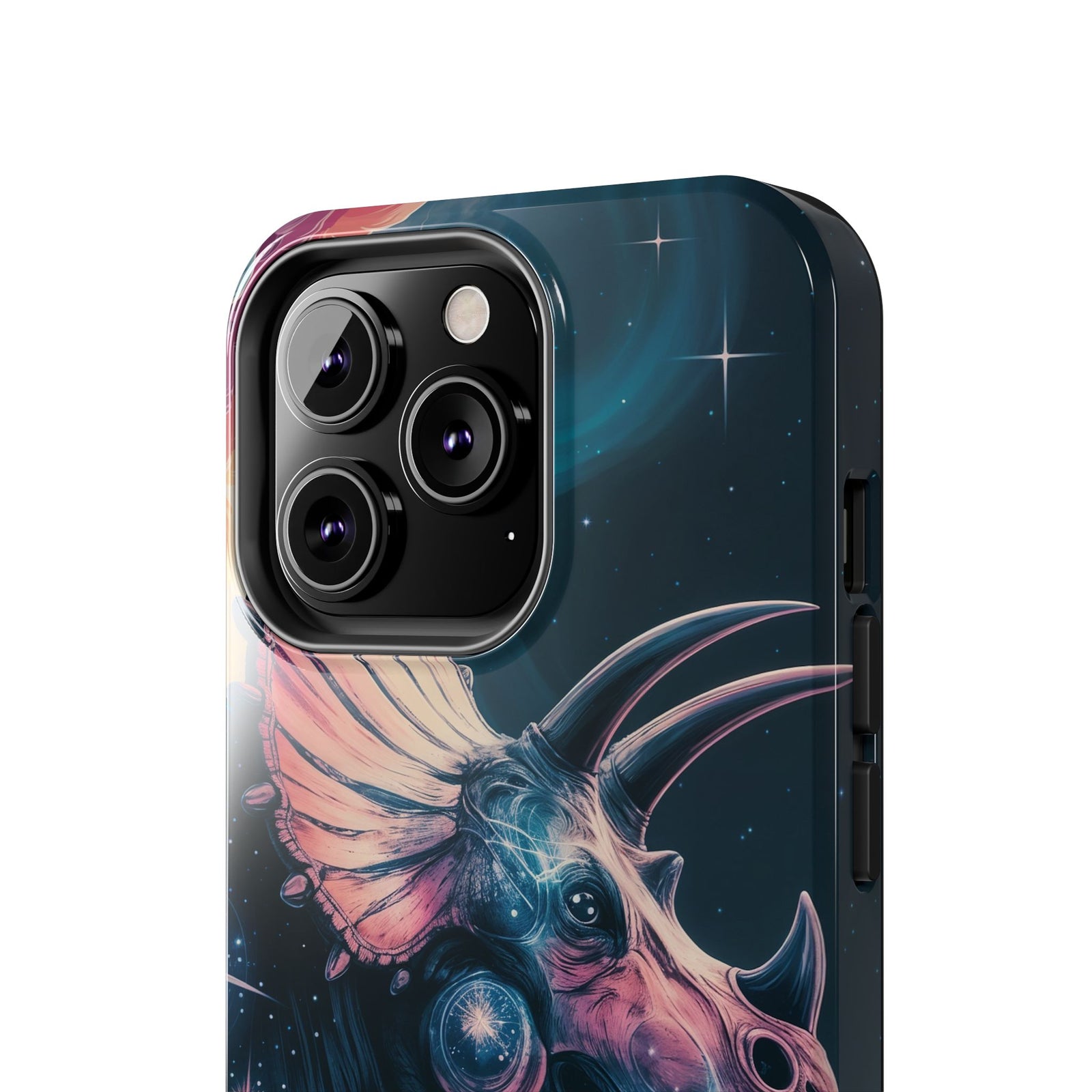 Triceratops Cosmic Adventure - Dinosaur Phone Case