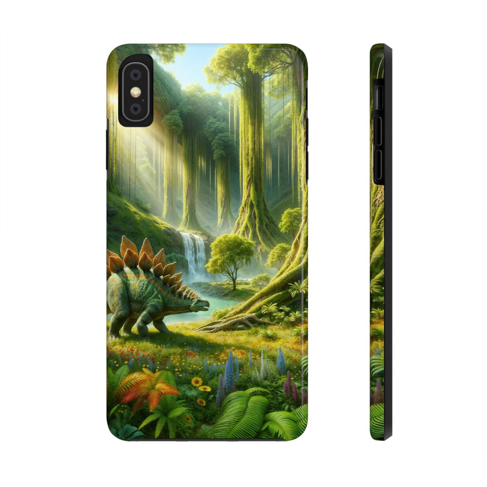 Stegosaurus Paradise Adventure - Dinosaur Phone Case