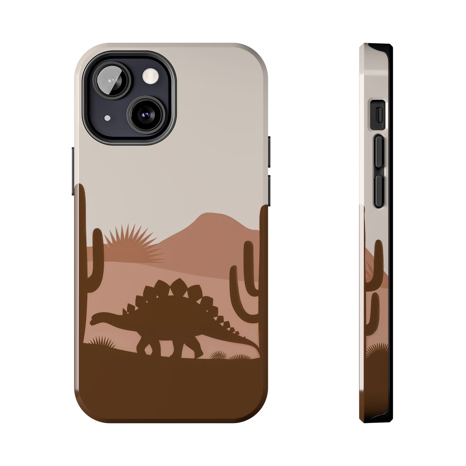 Desert Dino Silhouette - Dinosaur Phone Case