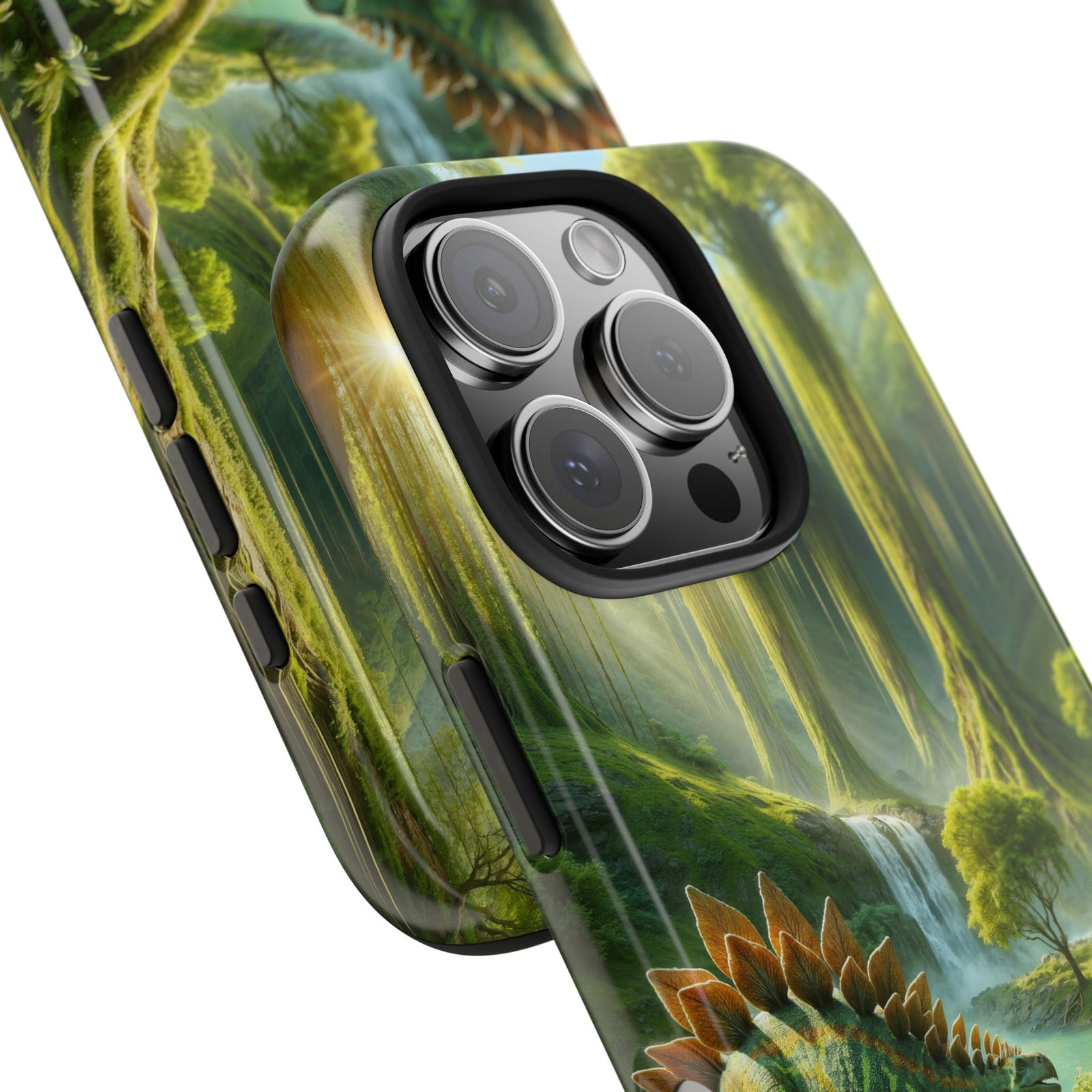 Stegosaurus Paradise Adventure - Dinosaur Phone Case