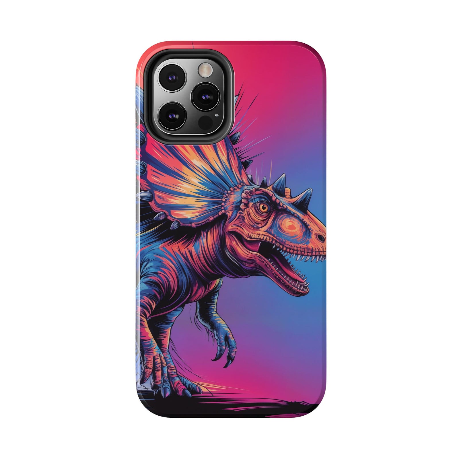 Styracosaurus Neon Roar - Dinosaur Phone Case