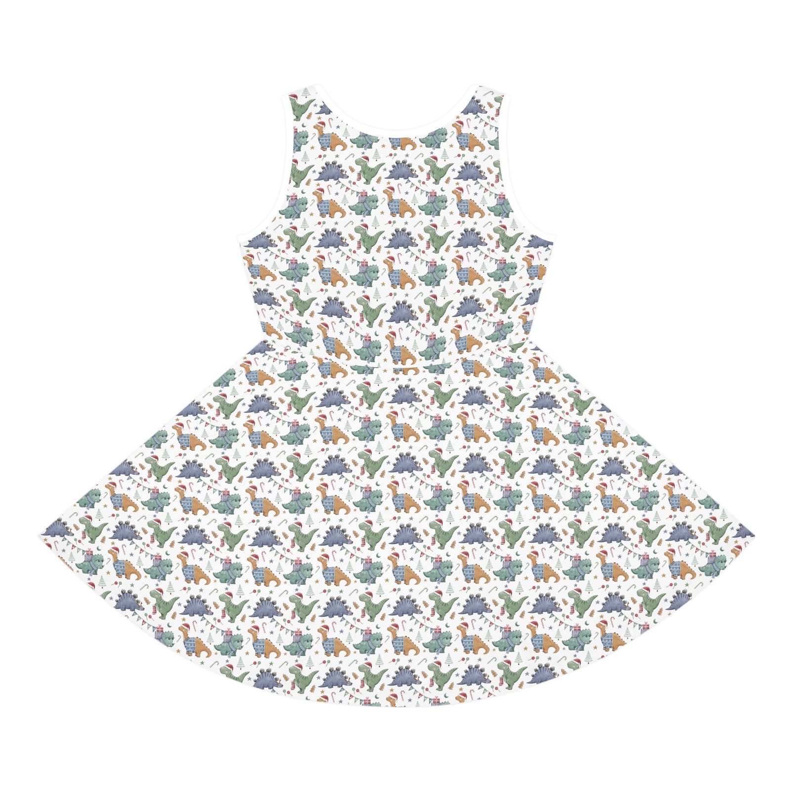 Dino Christmas Party - Girls/Toddler Christmas Dinosaur Dress