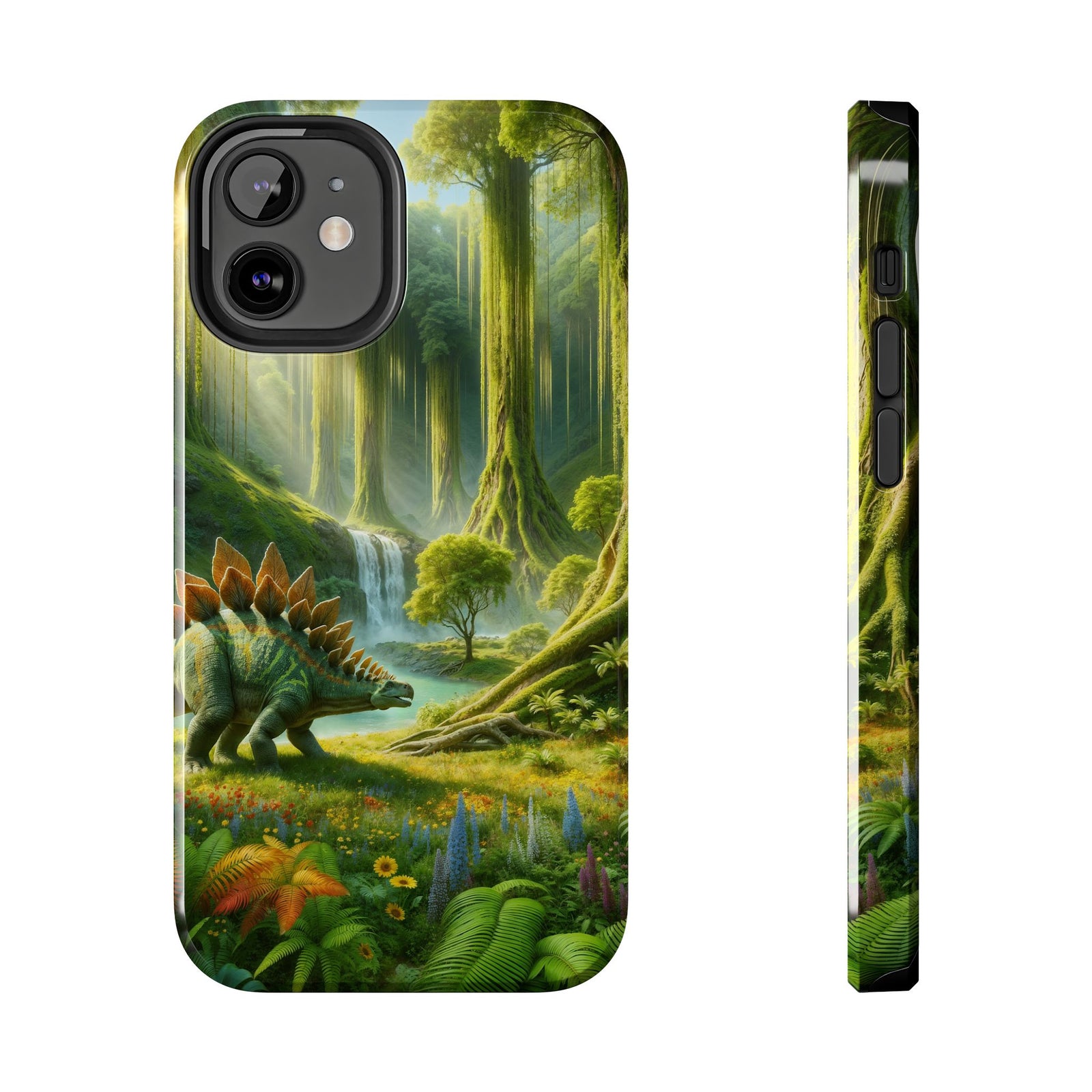 Stegosaurus Paradise Adventure - Dinosaur Phone Case