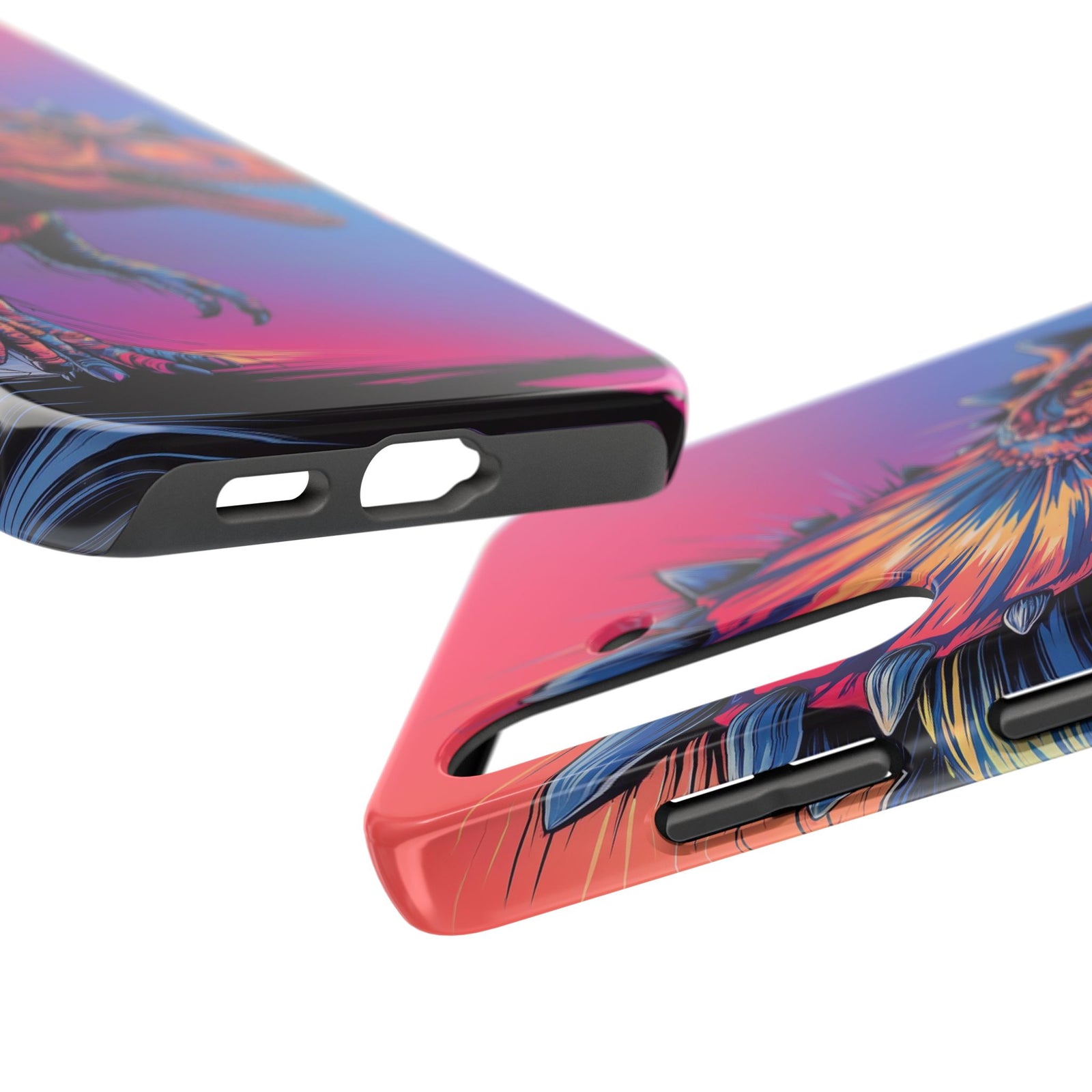 Styracosaurus Neon Roar - Dinosaur Phone Case
