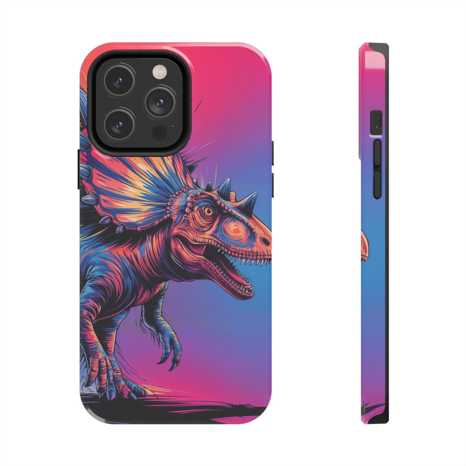 Styracosaurus Neon Roar - Dinosaur Phone Case