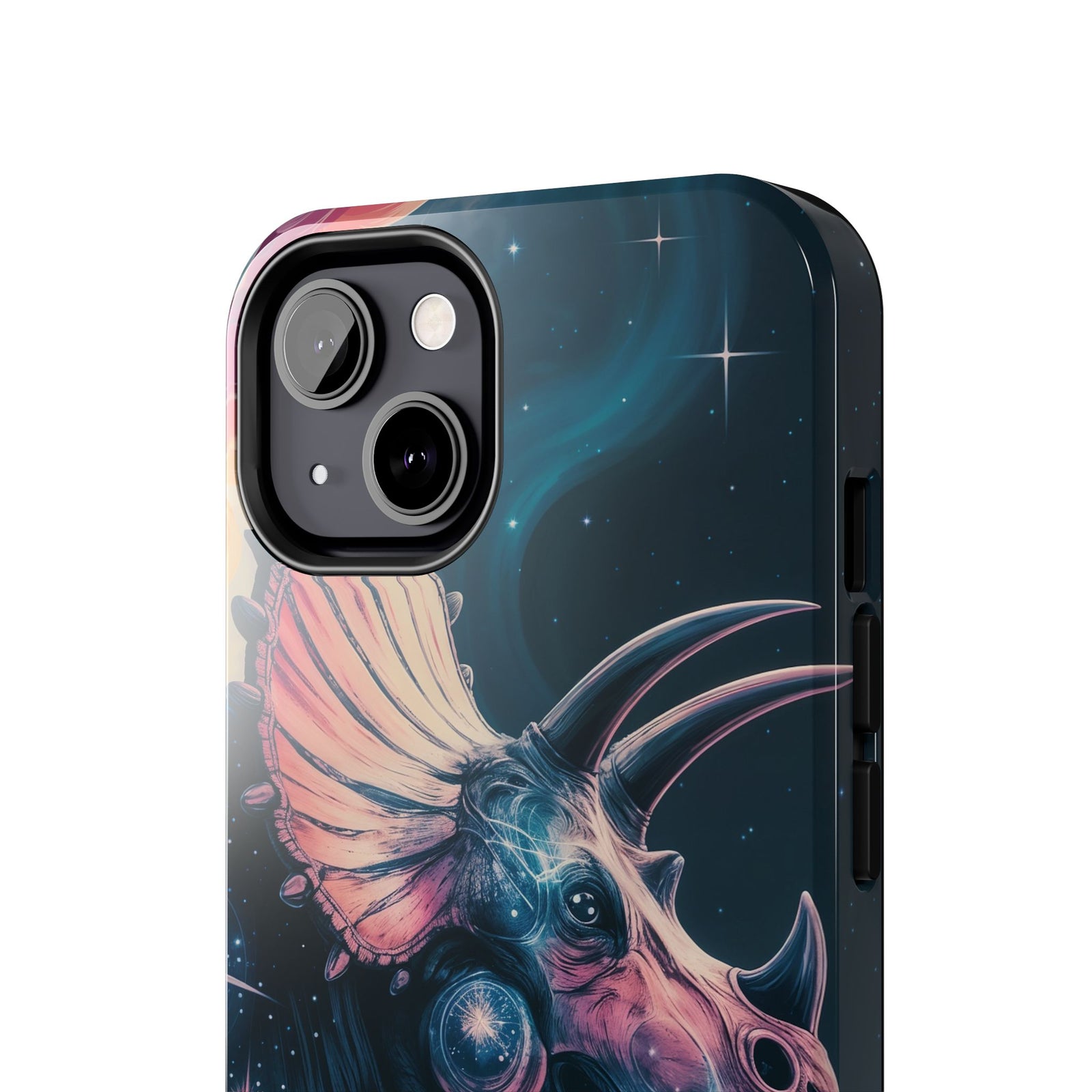 Triceratops Cosmic Adventure - Dinosaur Phone Case