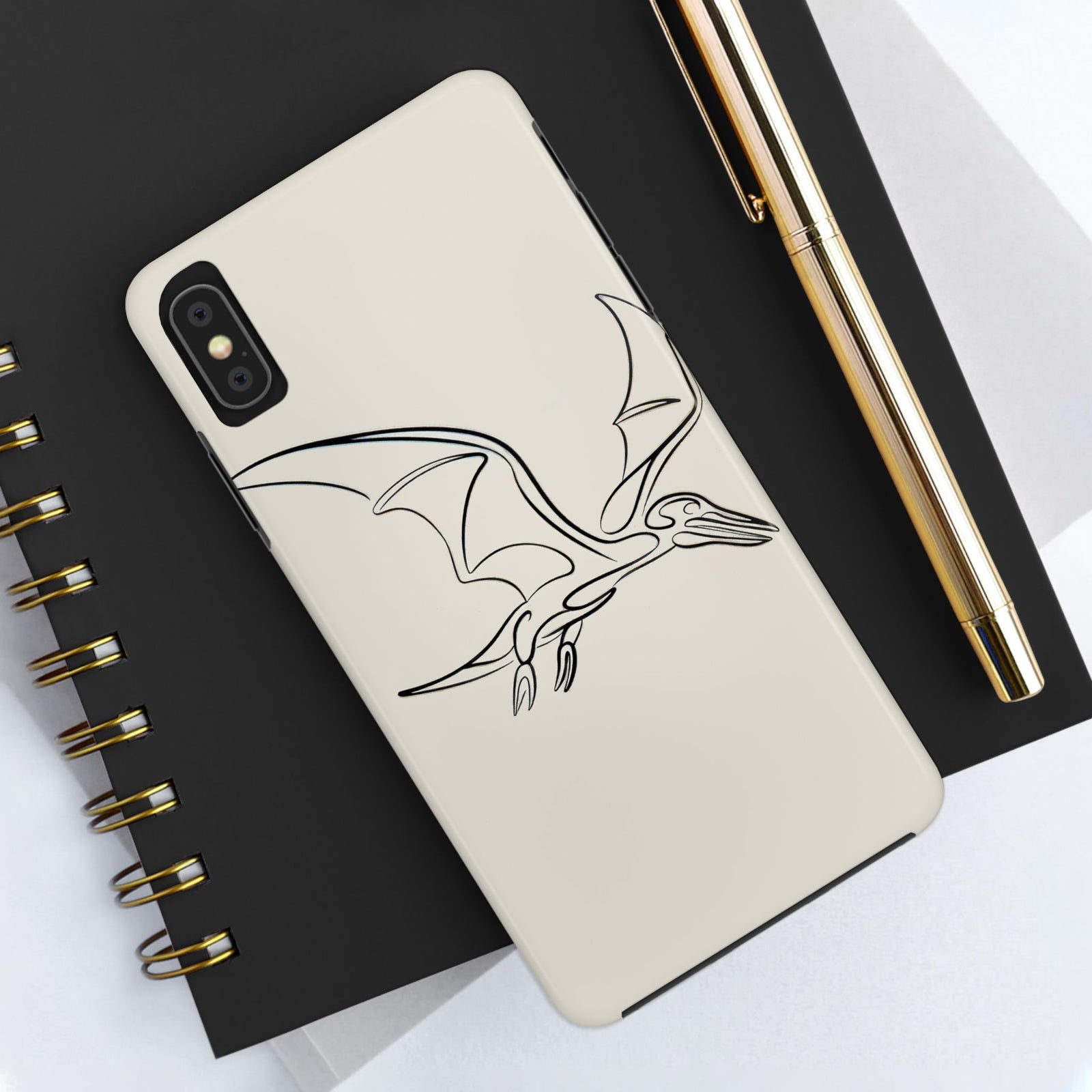 Pterodactyl Glide Art - Dinosaur Phone Case