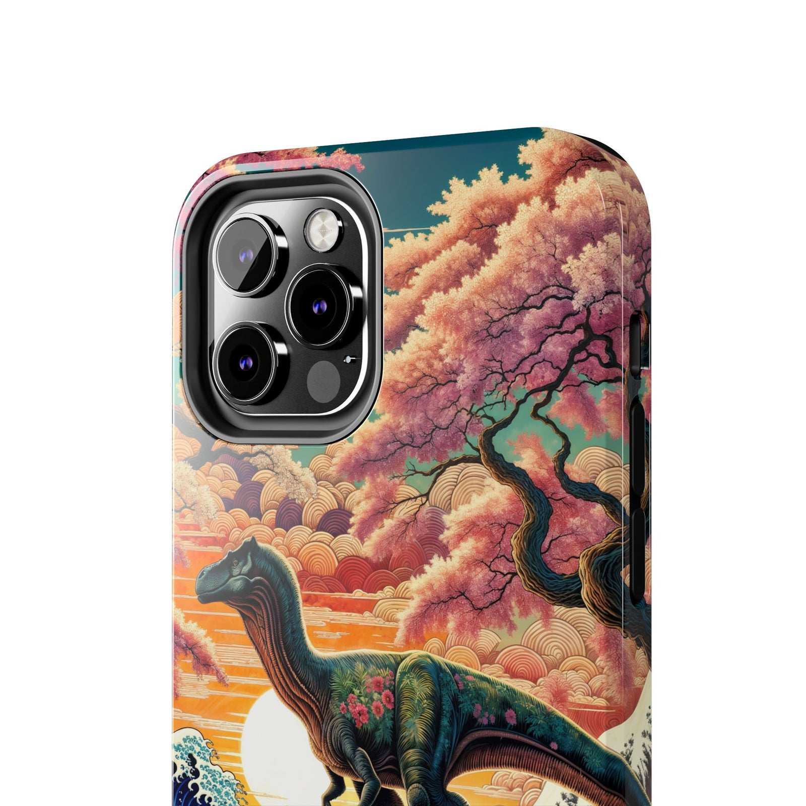 Dino Zen Waves - Dinosaur Phone Case