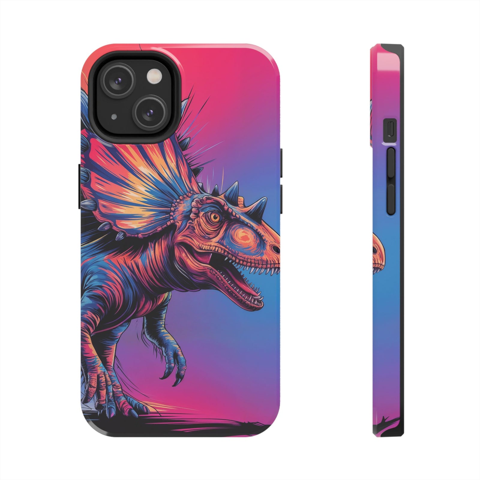 Styracosaurus Neon Roar - Dinosaur Phone Case