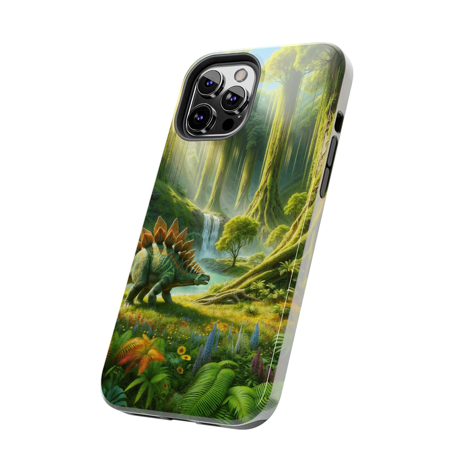 Stegosaurus Paradise Adventure - Dinosaur Phone Case