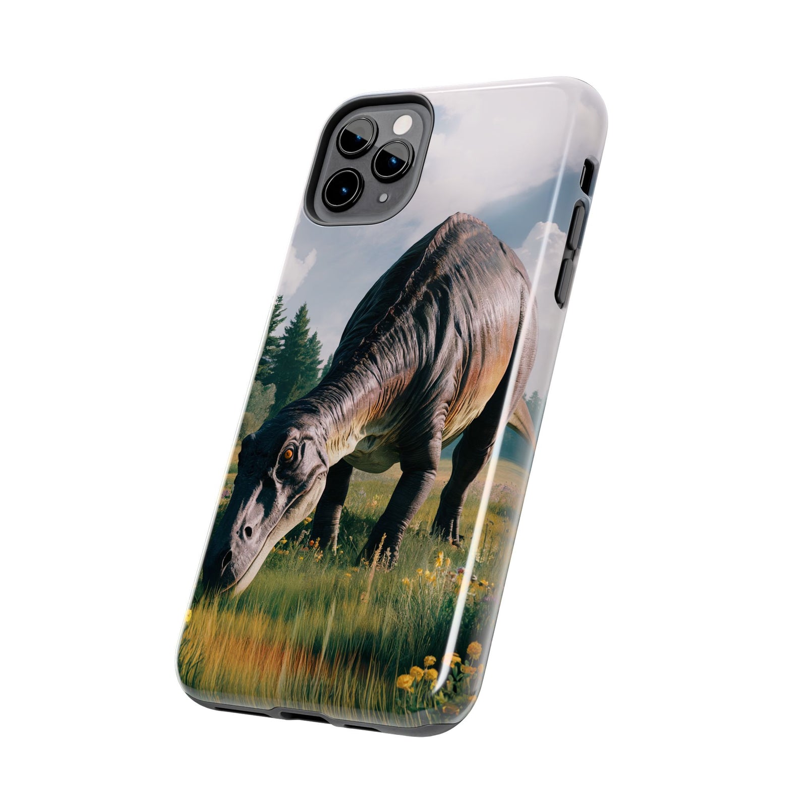 Gentle Giant Grazing - Dinosaur Phone Case