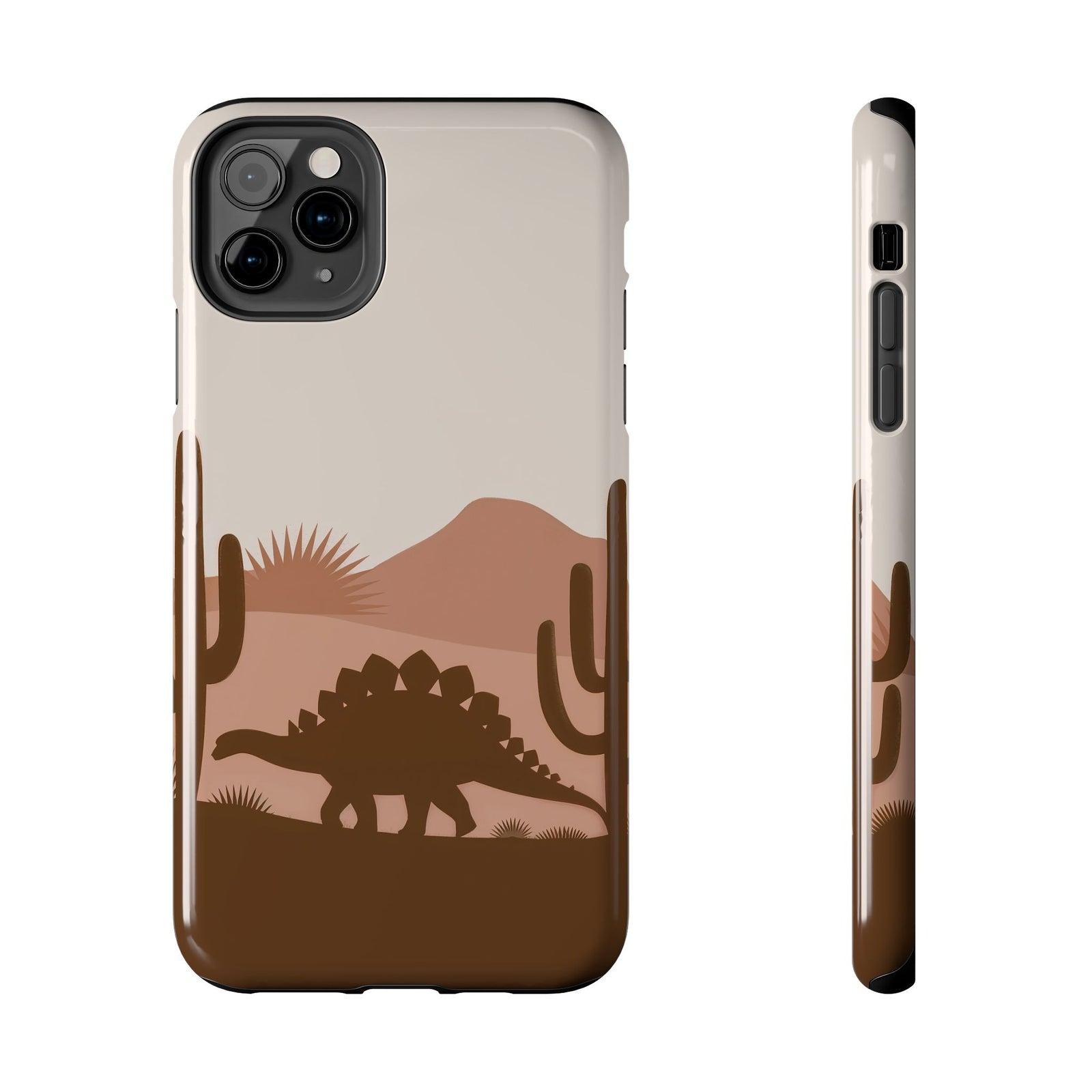Desert Dino Silhouette - Dinosaur Phone Case
