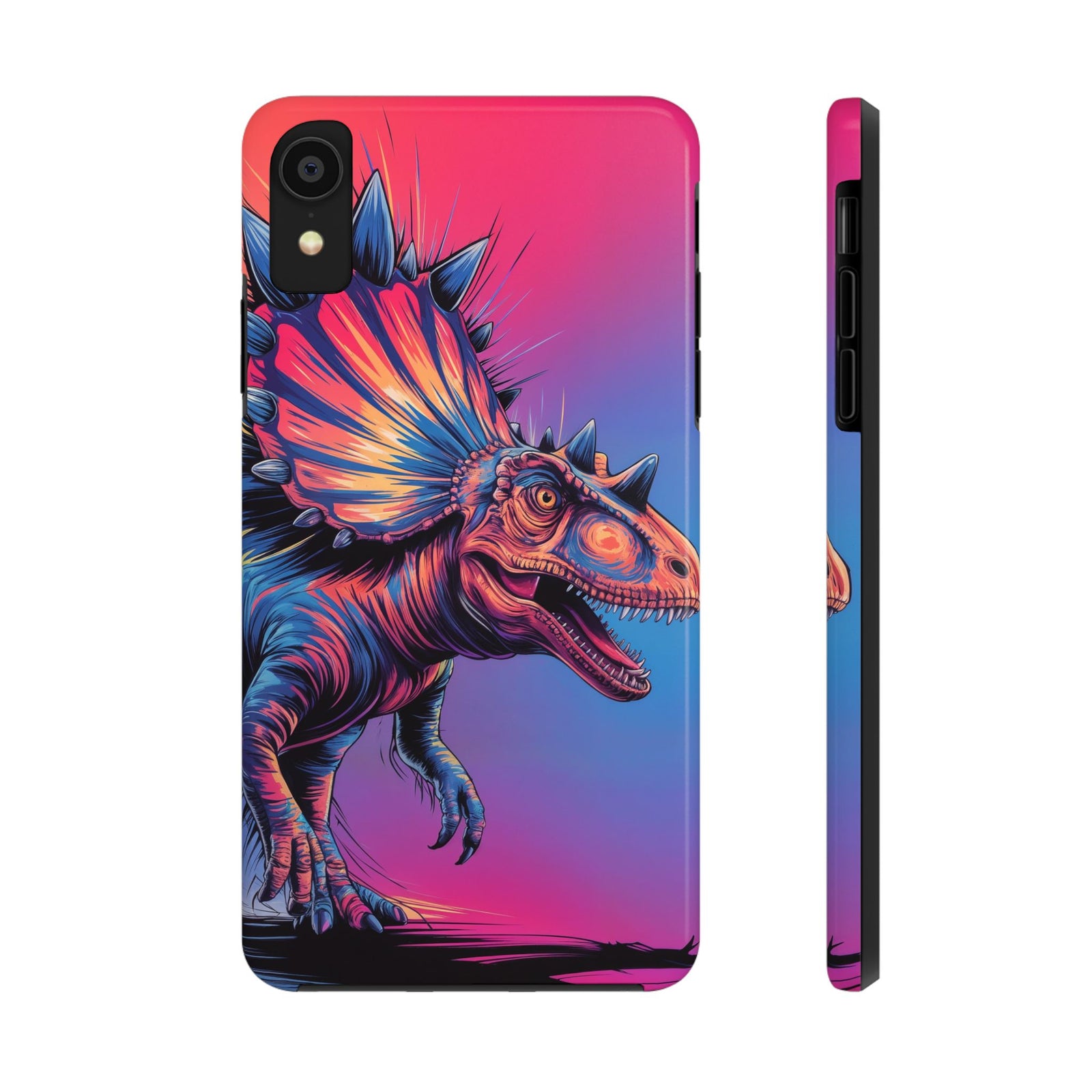 Styracosaurus Neon Roar - Dinosaur Phone Case