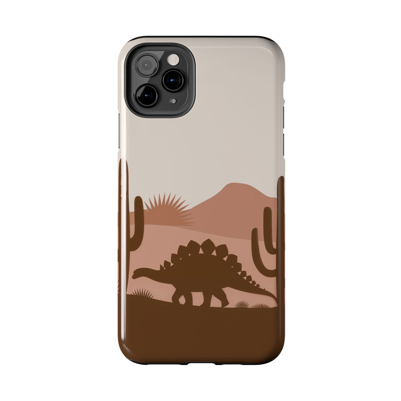 Desert Dino Silhouette - Dinosaur Phone Case