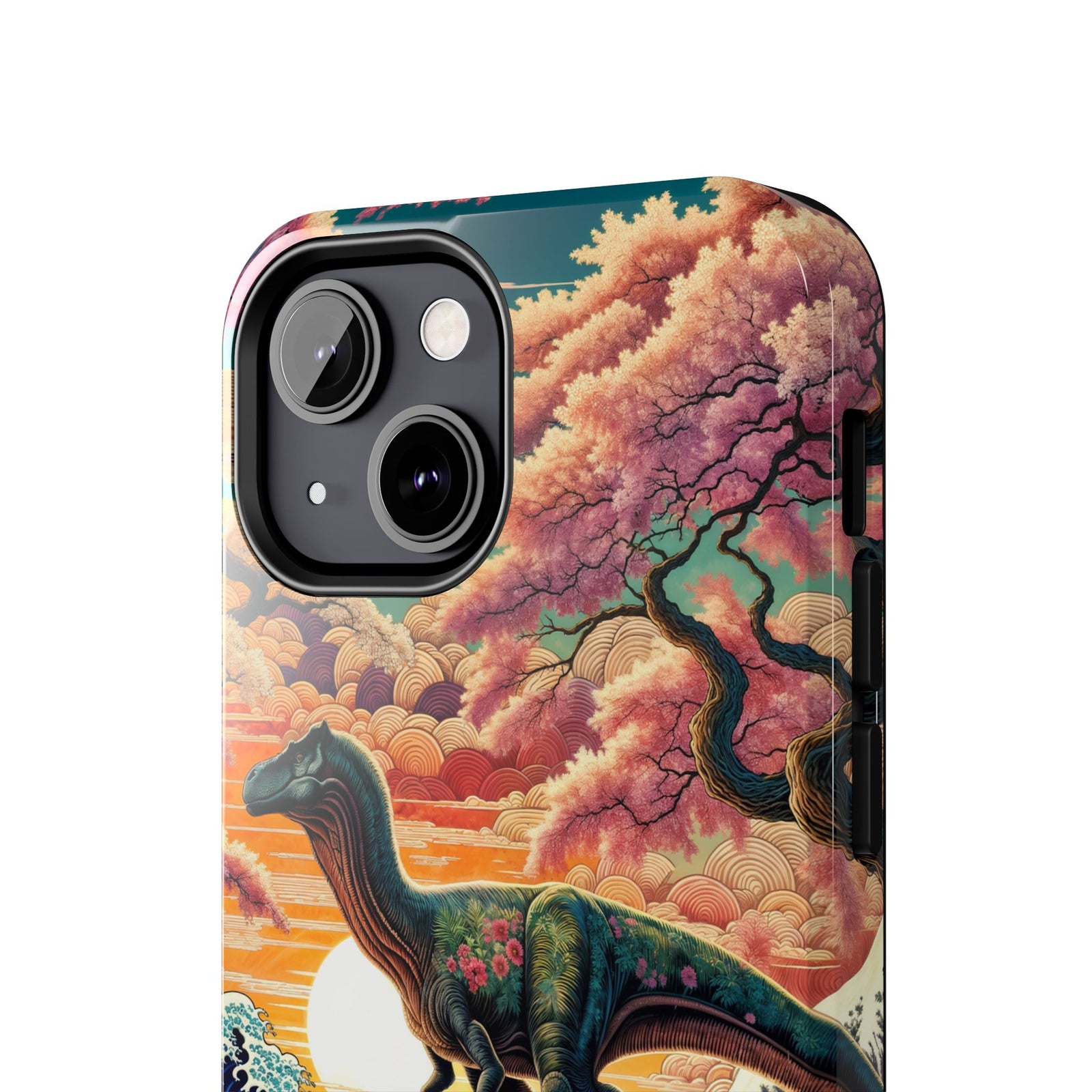 Dino Zen Waves - Dinosaur Phone Case