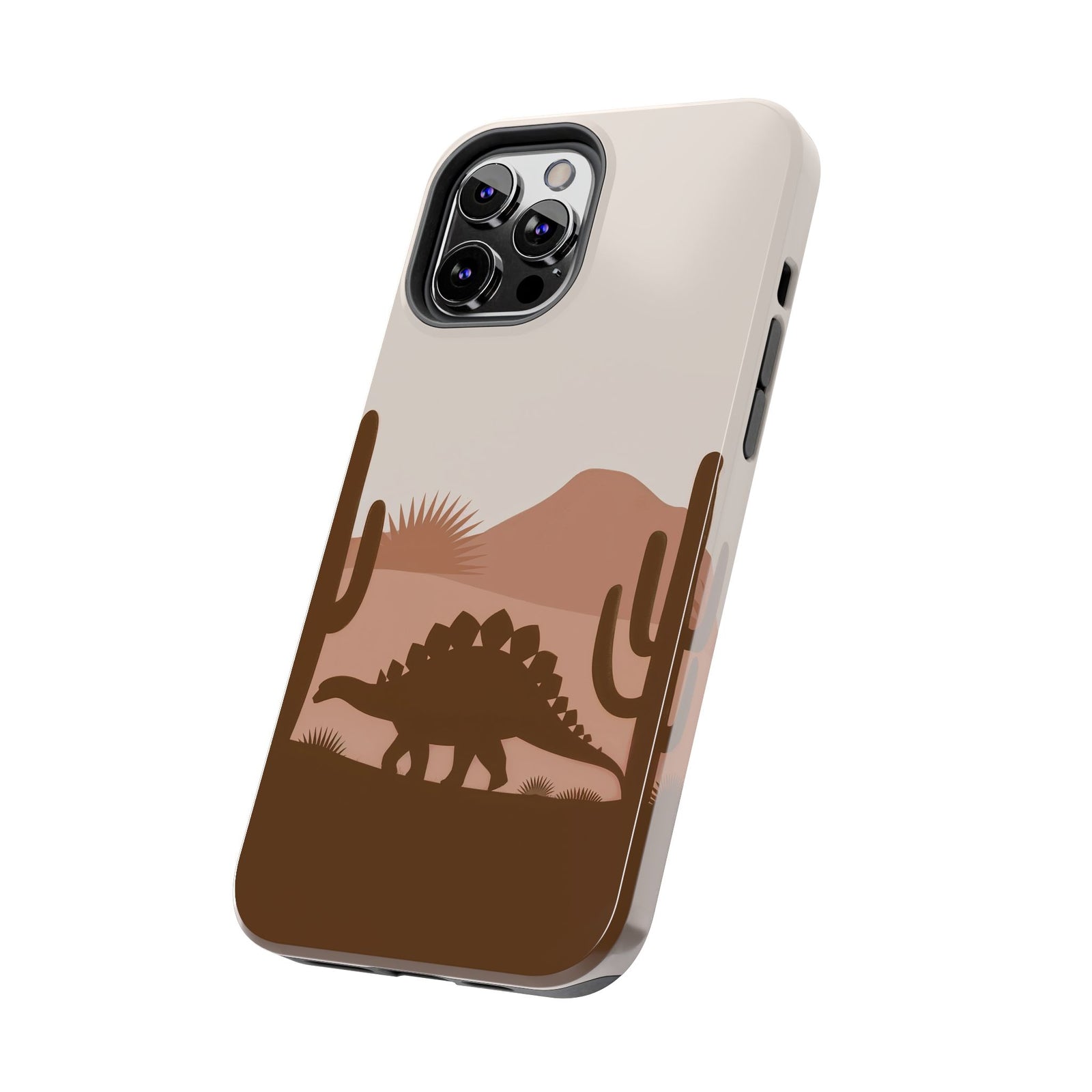 Desert Dino Silhouette - Dinosaur Phone Case