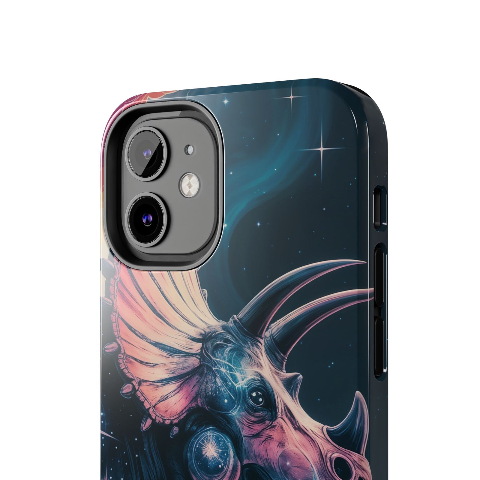 Triceratops Cosmic Adventure - Dinosaur Phone Case
