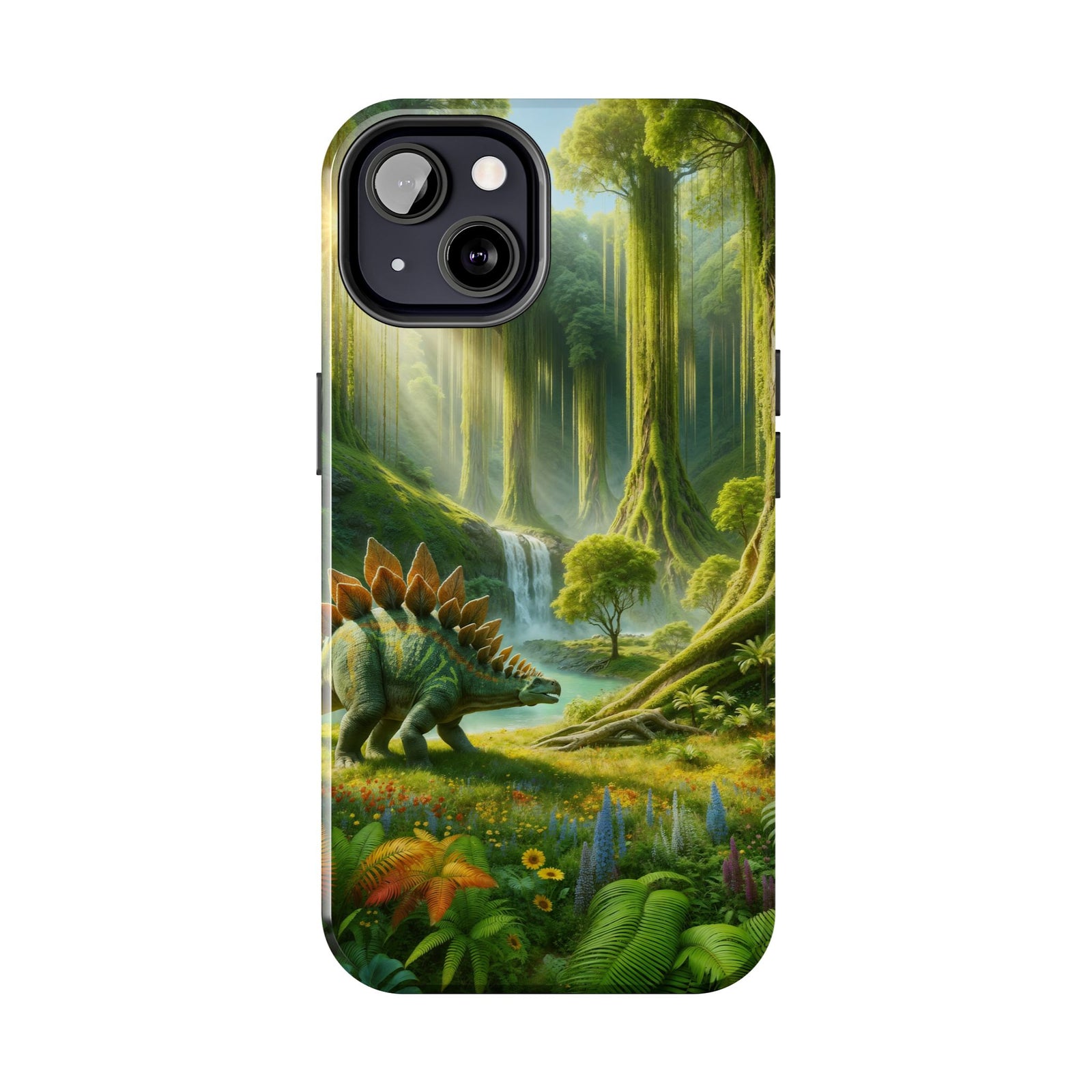 Stegosaurus Paradise Adventure - Dinosaur Phone Case