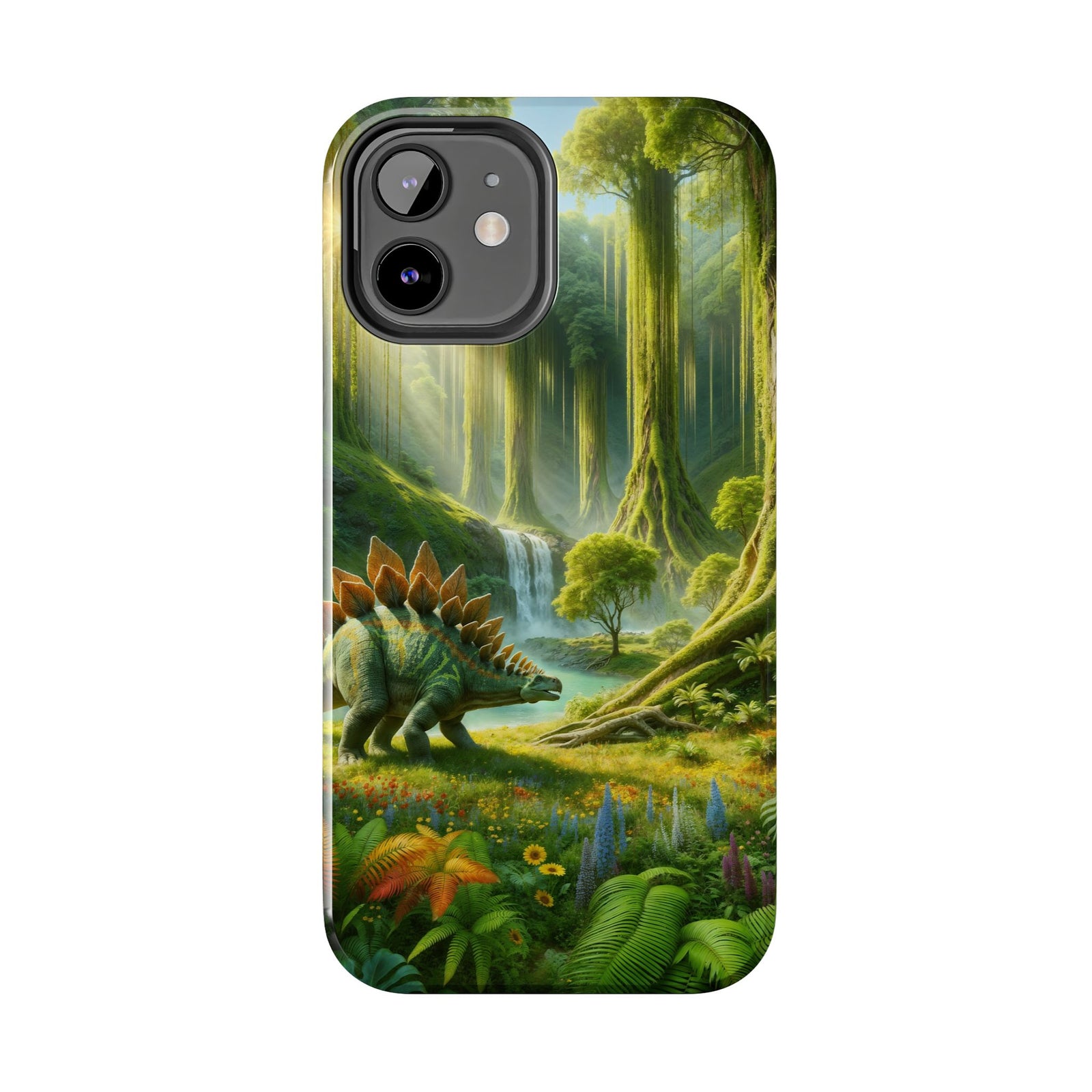 Stegosaurus Paradise Adventure - Dinosaur Phone Case