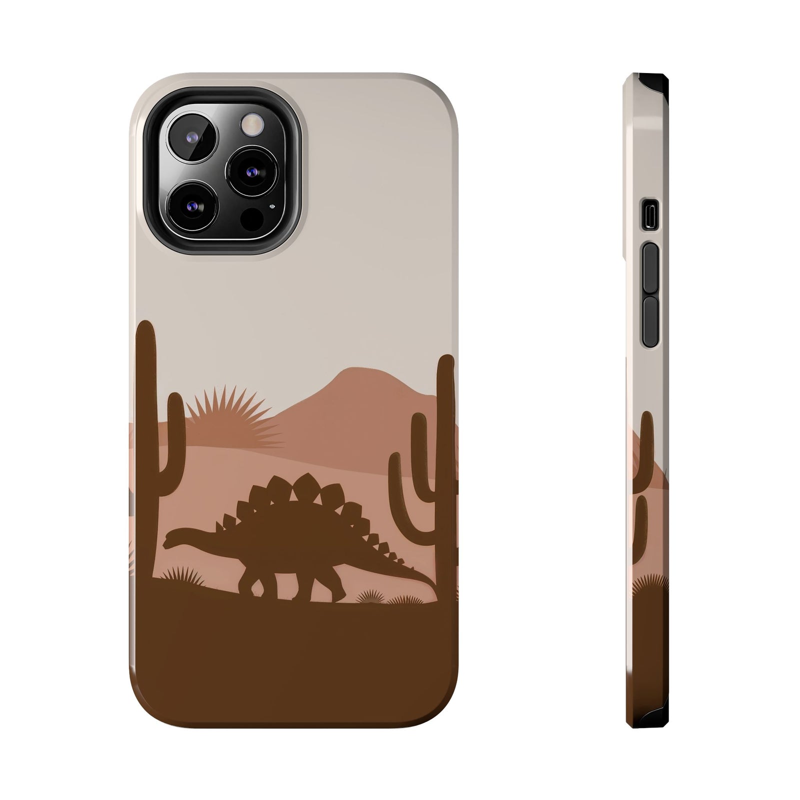 Desert Dino Silhouette - Dinosaur Phone Case