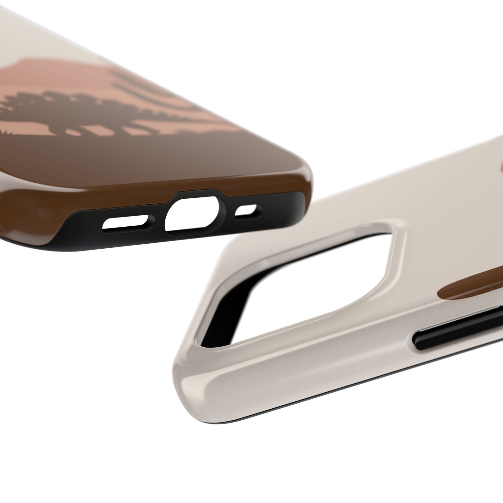 Desert Dino Silhouette - Dinosaur Phone Case