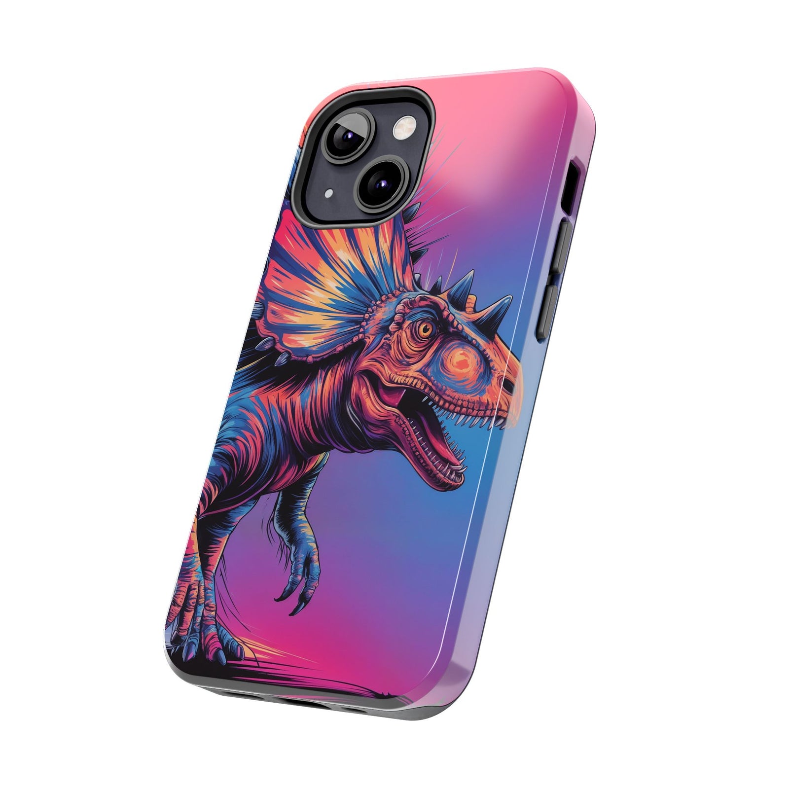 Styracosaurus Neon Roar - Dinosaur Phone Case