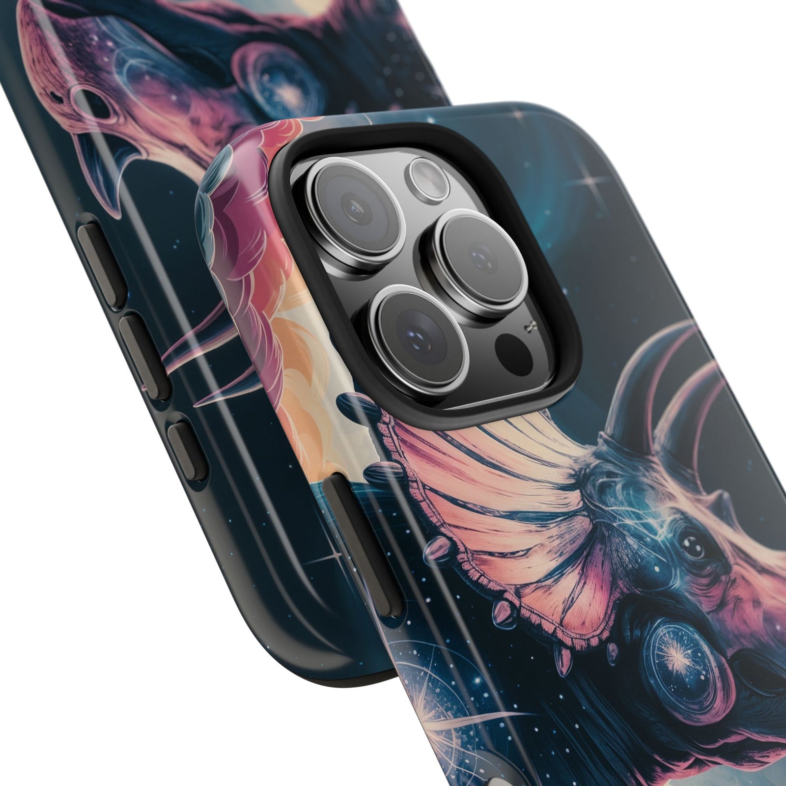 Triceratops Cosmic Adventure - Dinosaur Phone Case