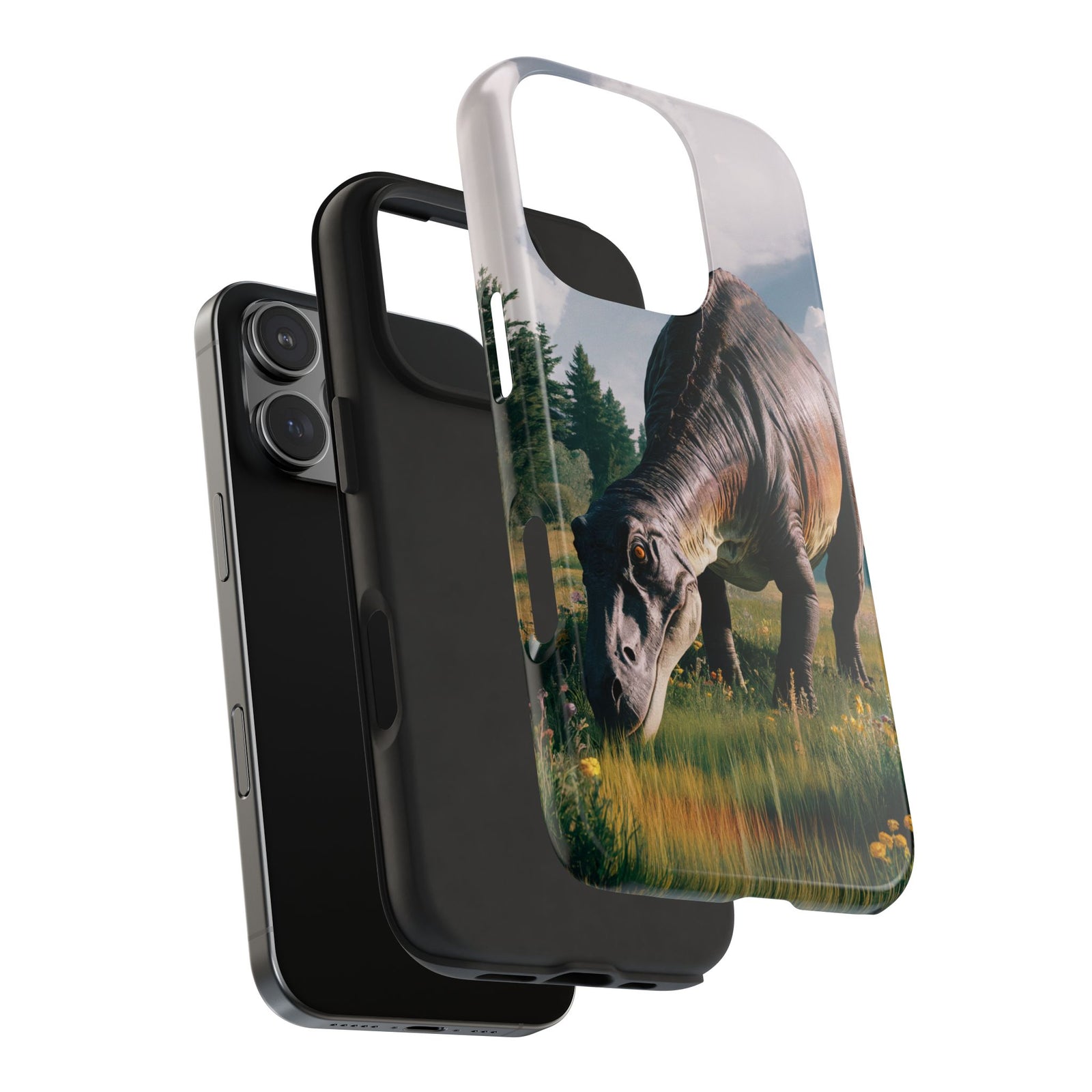 Gentle Giant Grazing - Dinosaur Phone Case
