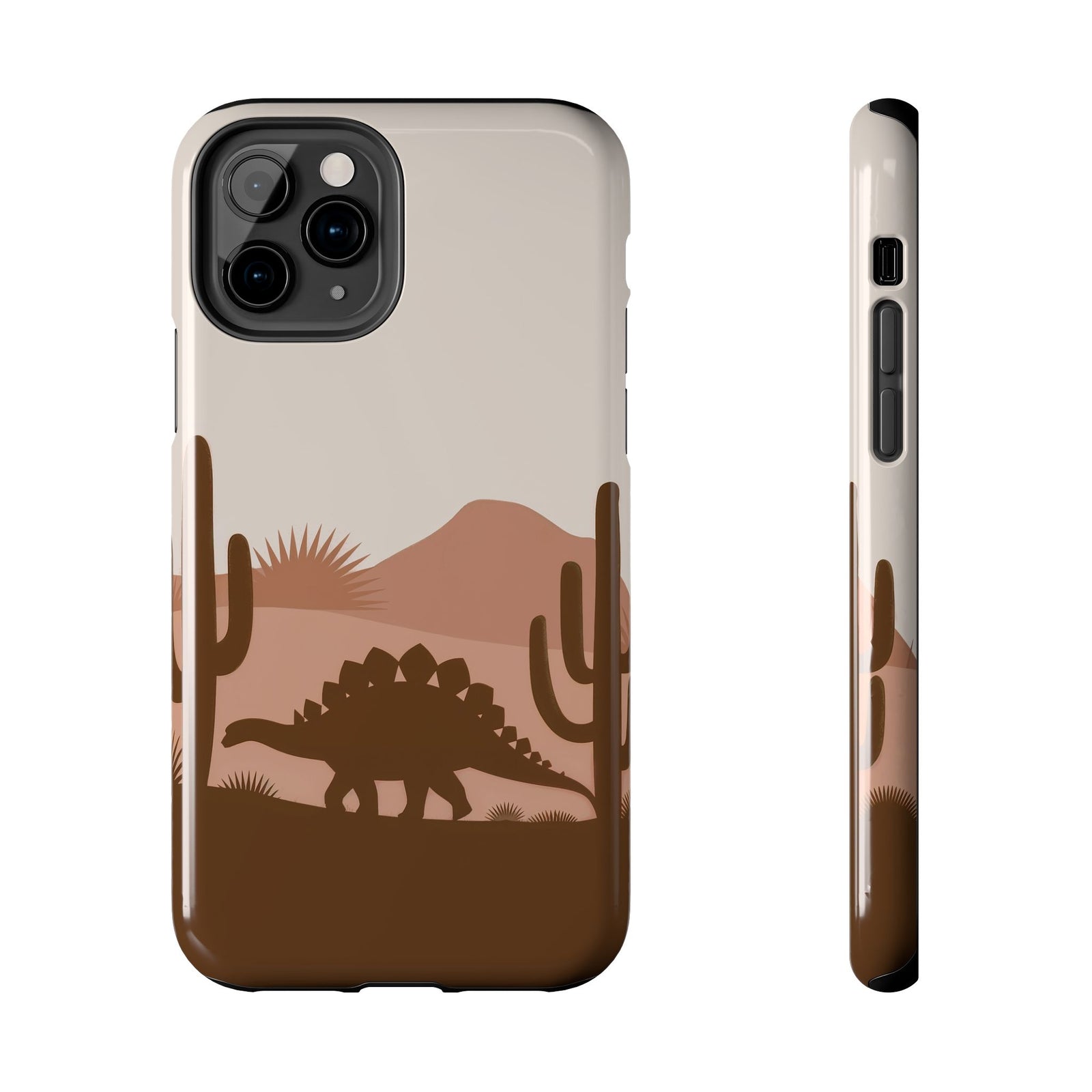 Desert Dino Silhouette - Dinosaur Phone Case