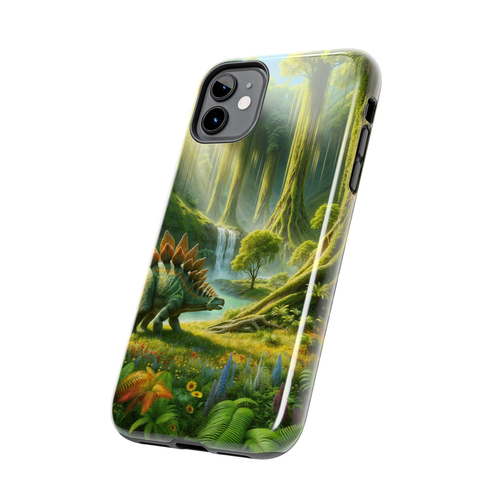 Stegosaurus Paradise Adventure - Dinosaur Phone Case