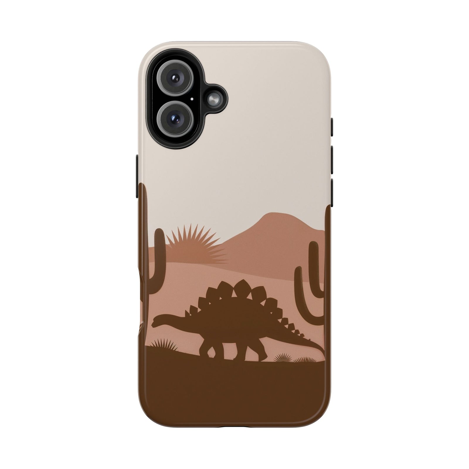 Desert Dino Silhouette - Dinosaur Phone Case