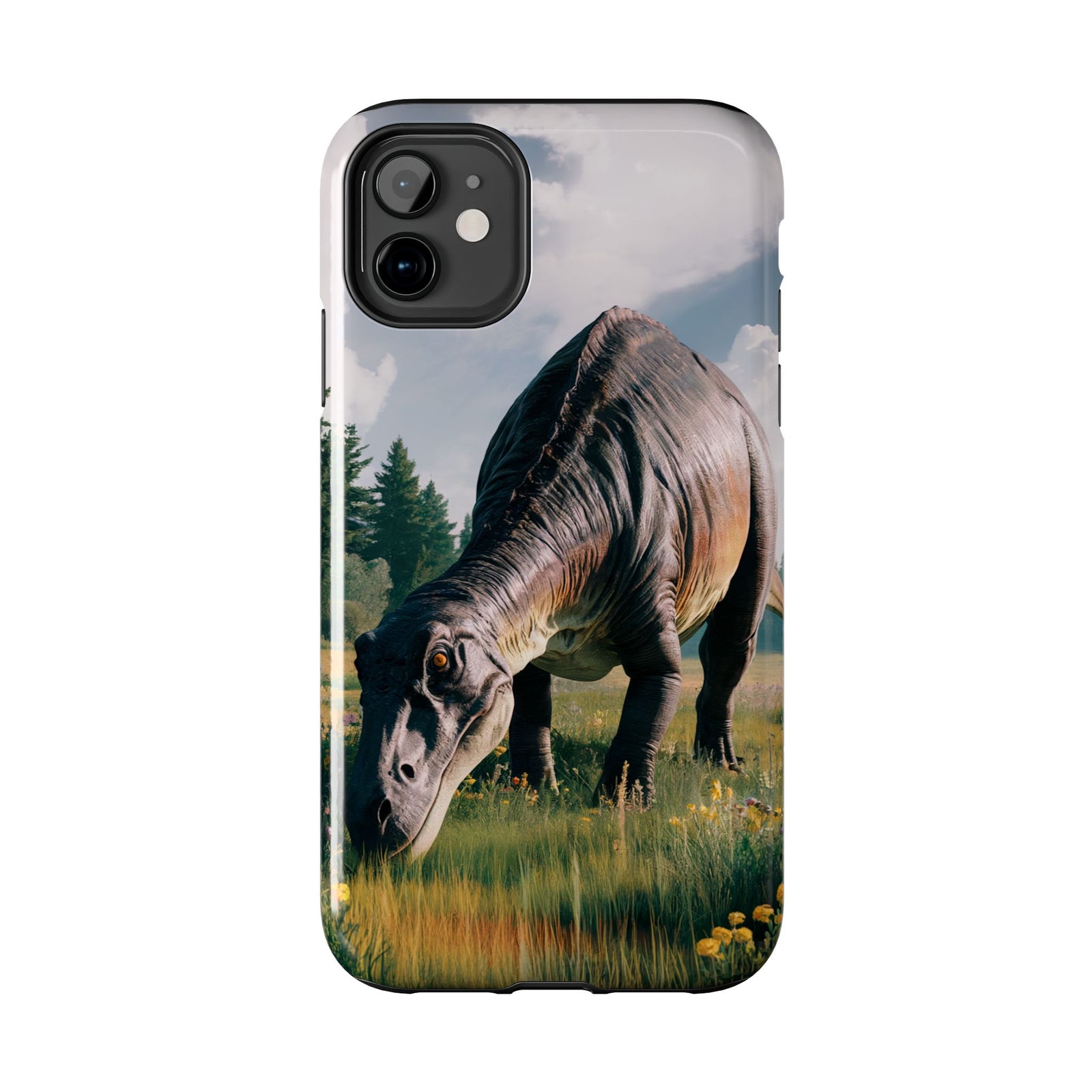 Gentle Giant Grazing - Dinosaur Phone Case