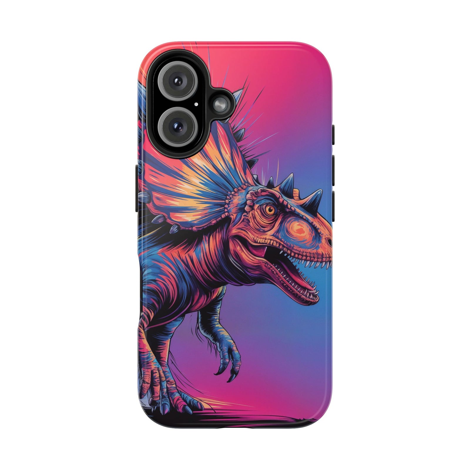 Styracosaurus Neon Roar - Dinosaur Phone Case