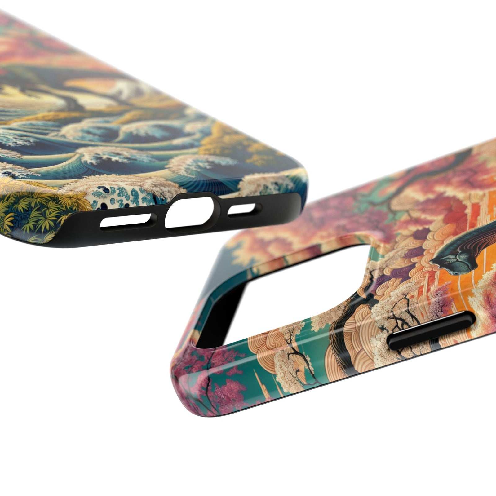 Dino Zen Waves - Dinosaur Phone Case