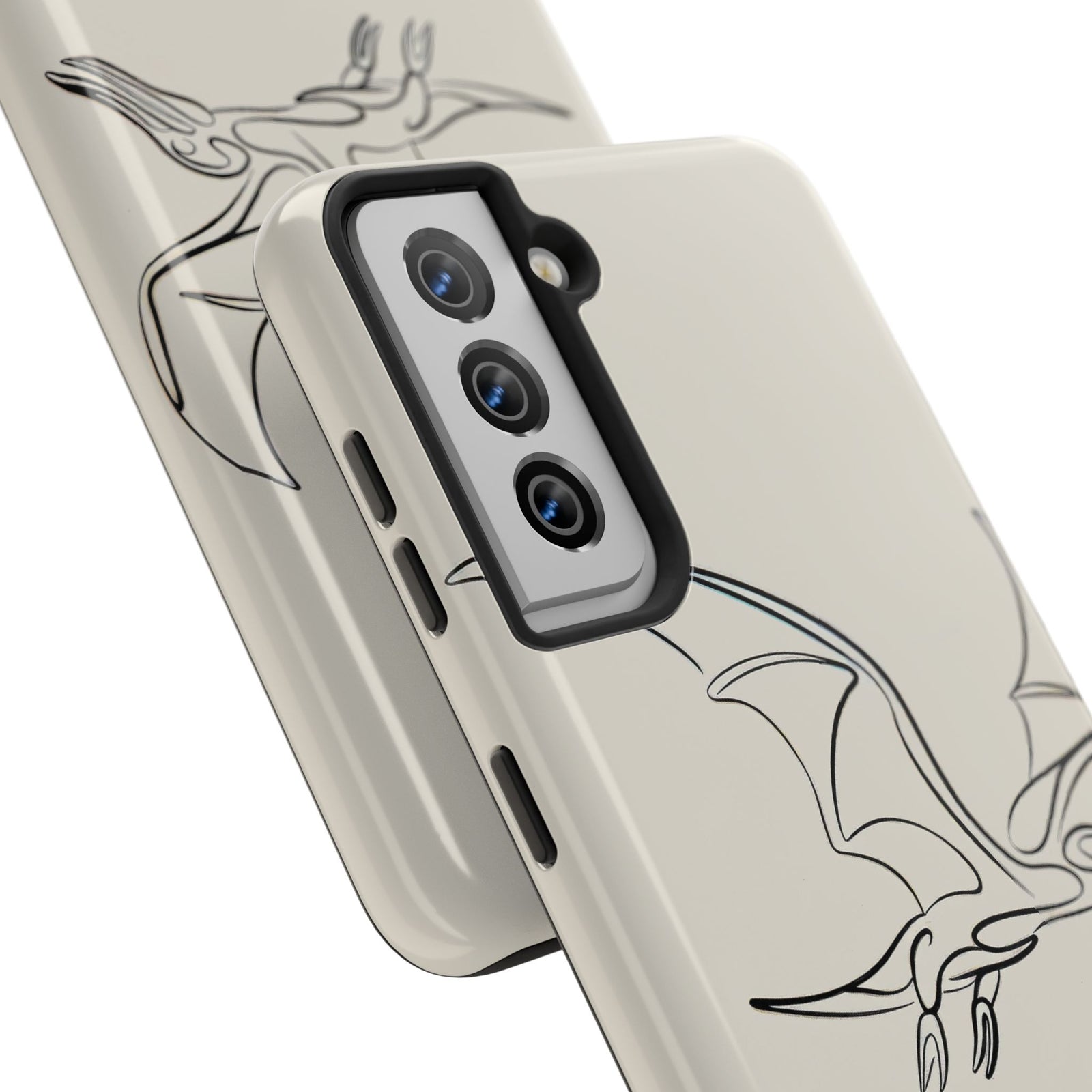 Pterodactyl Glide Art - Dinosaur Phone Case