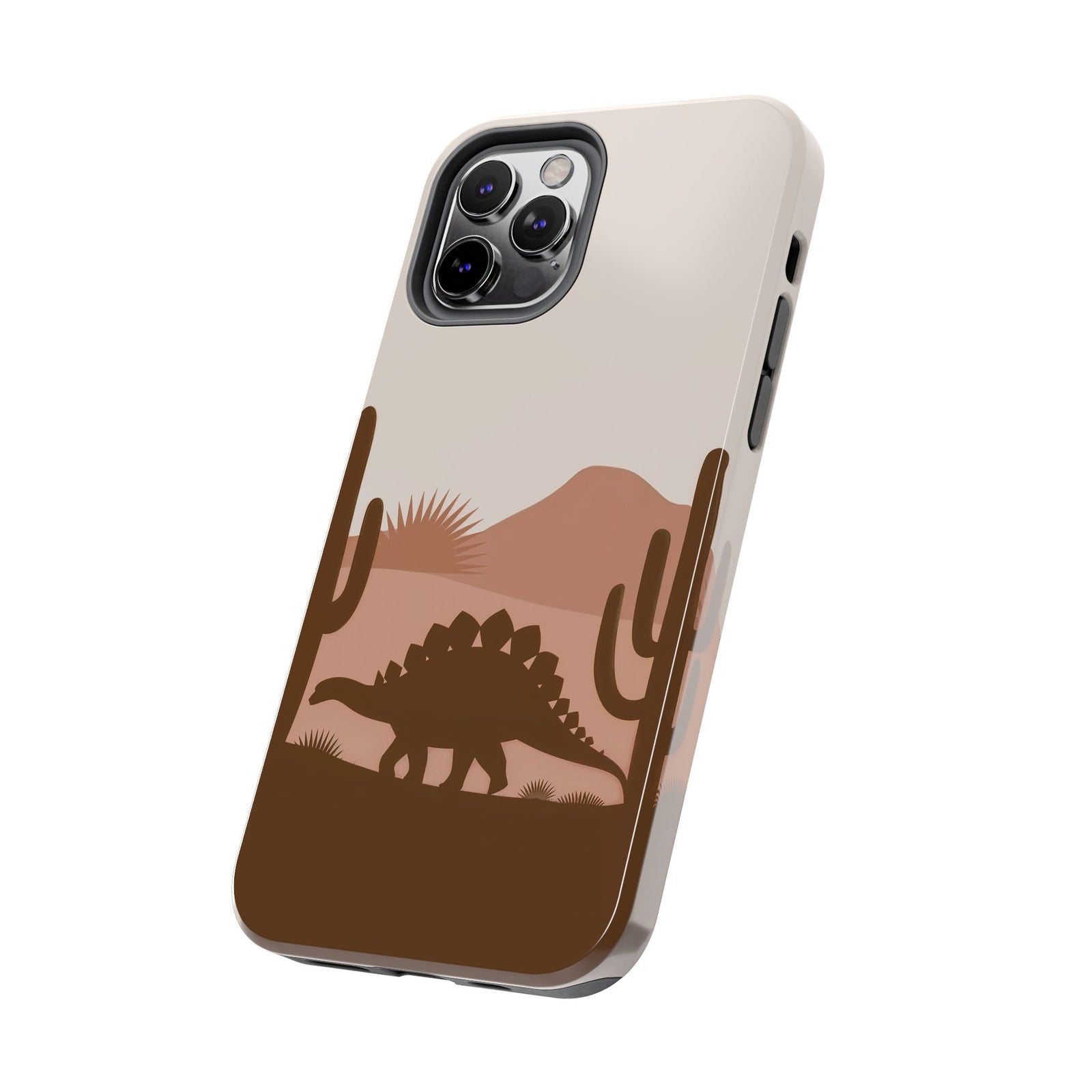 Desert Dino Silhouette - Dinosaur Phone Case