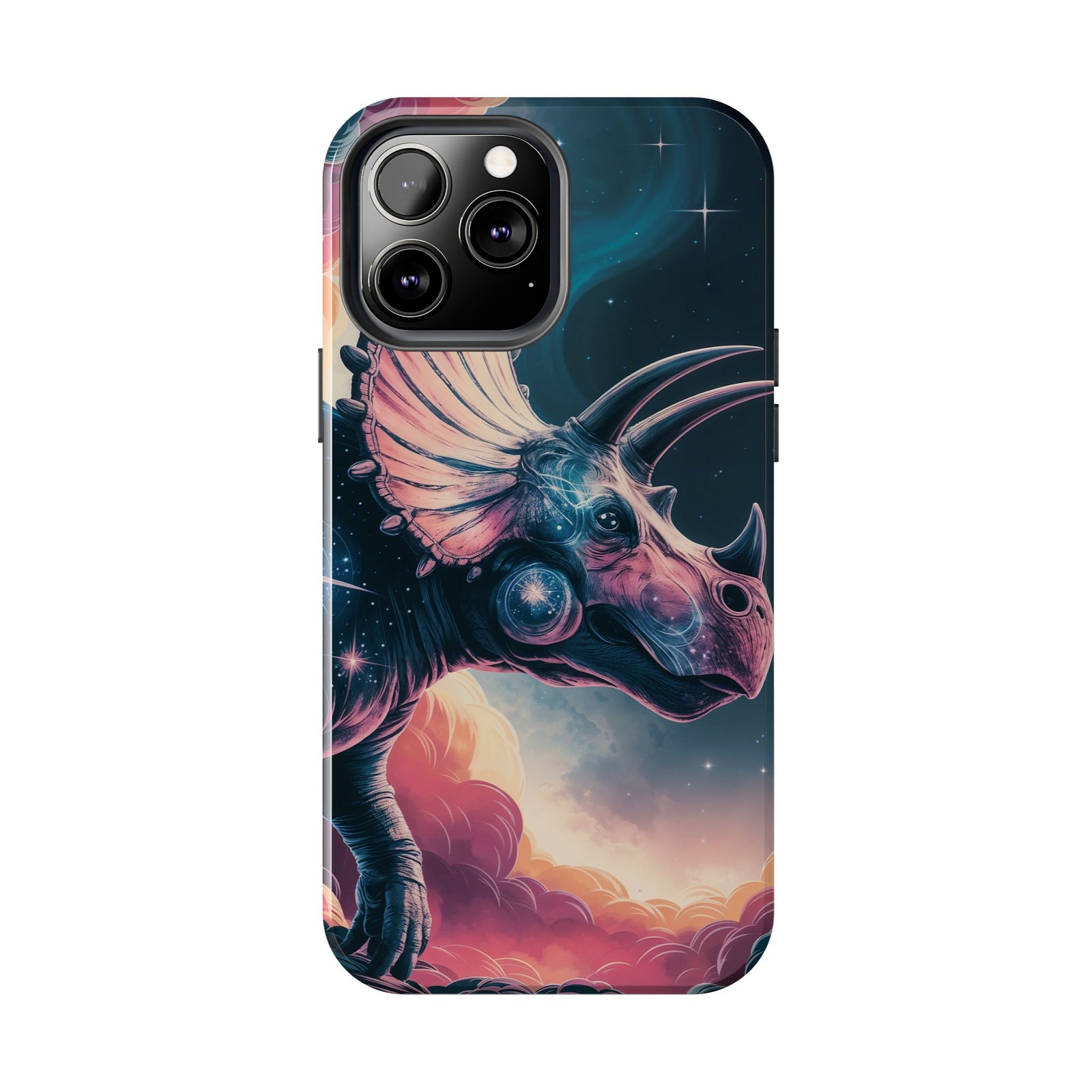 Triceratops Cosmic Adventure - Dinosaur Phone Case