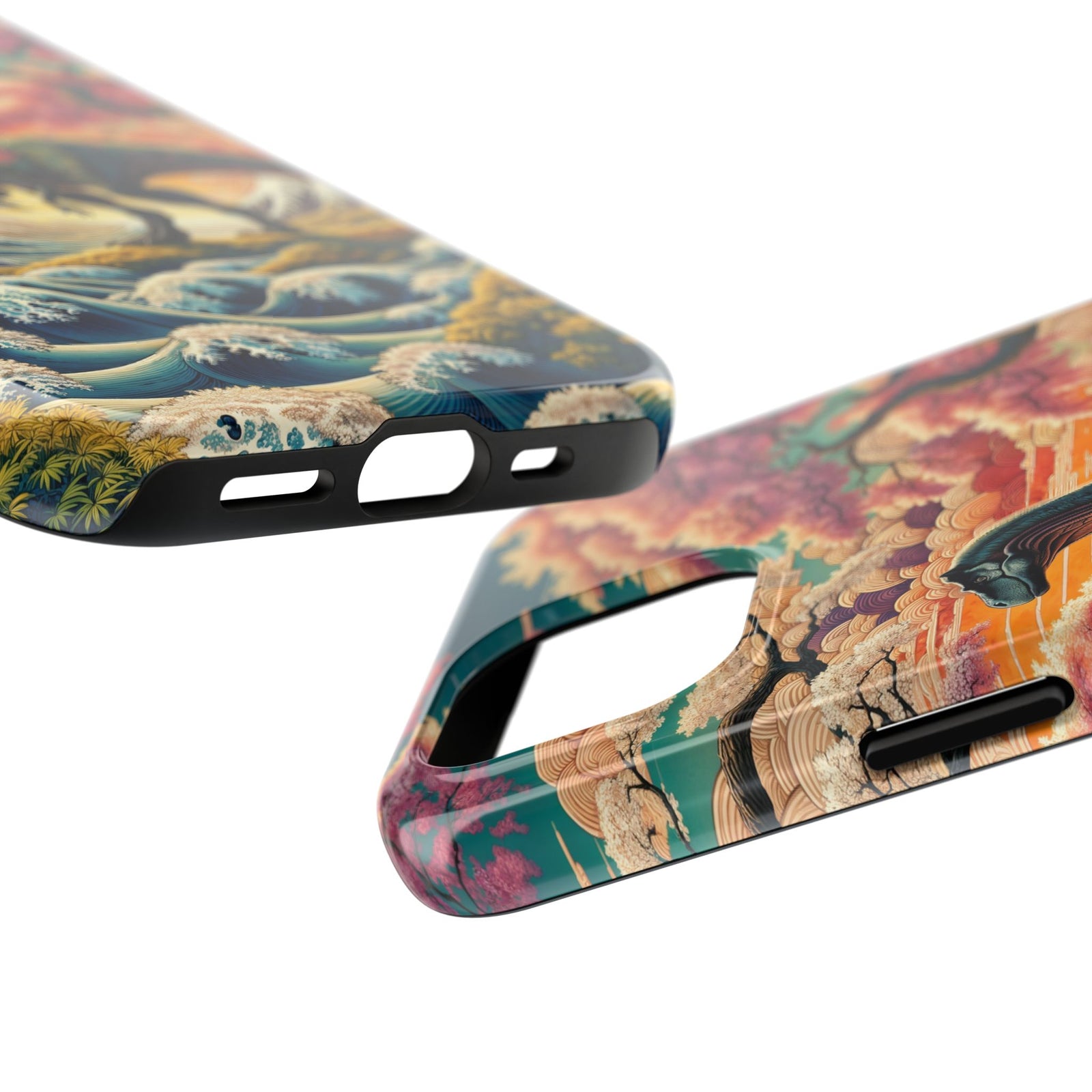 Dino Zen Waves - Dinosaur Phone Case