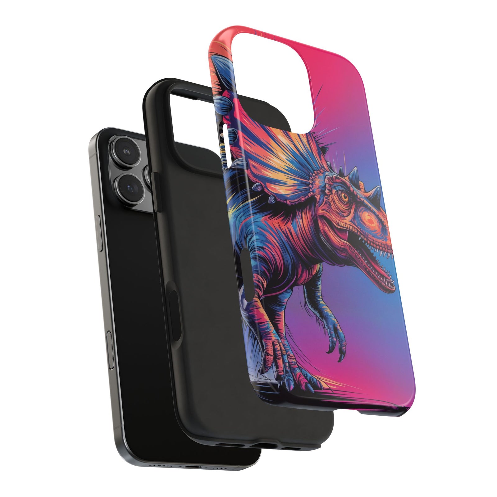 Styracosaurus Neon Roar - Dinosaur Phone Case