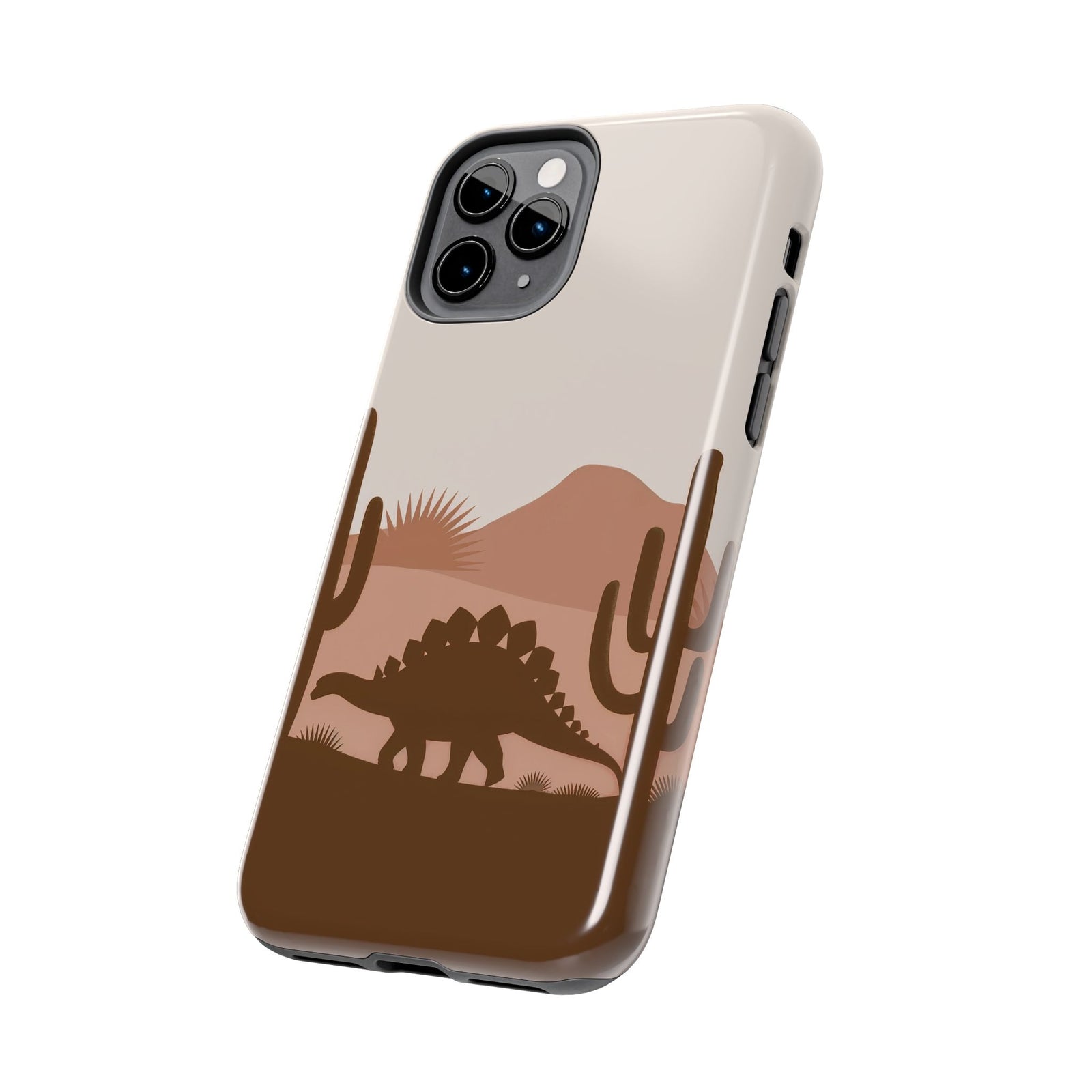 Desert Dino Silhouette - Dinosaur Phone Case