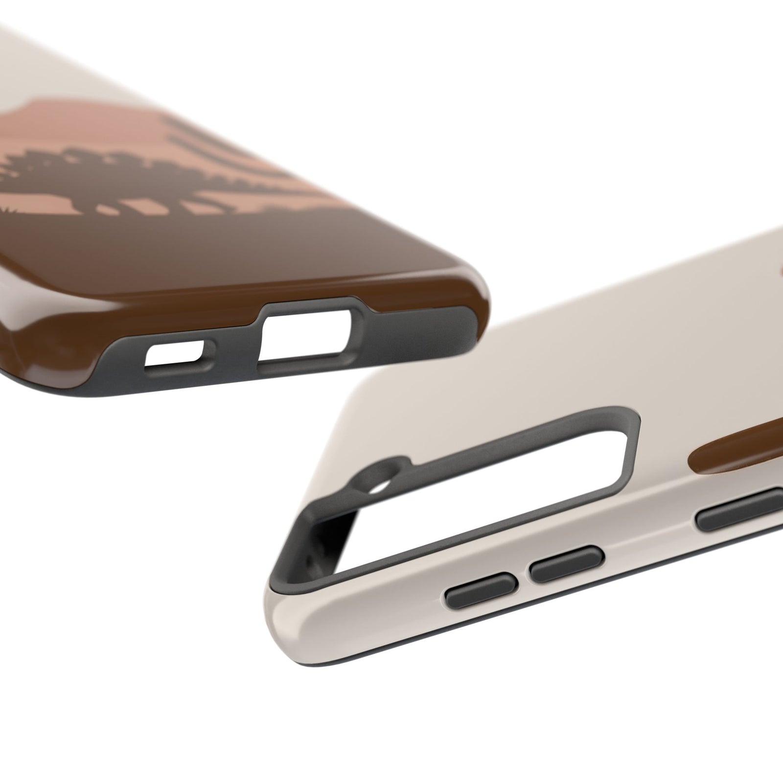 Desert Dino Silhouette - Dinosaur Phone Case