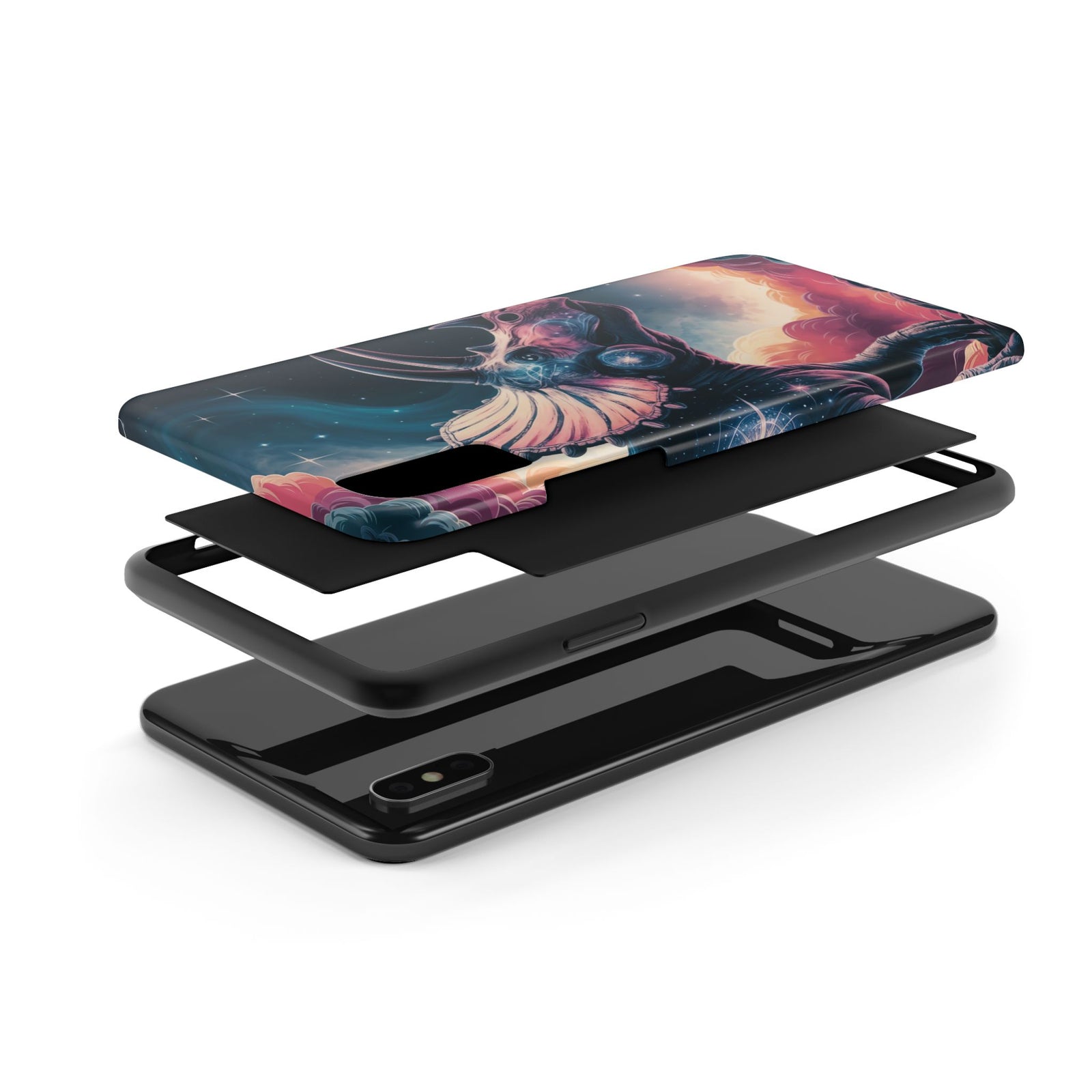 Triceratops Cosmic Adventure - Dinosaur Phone Case