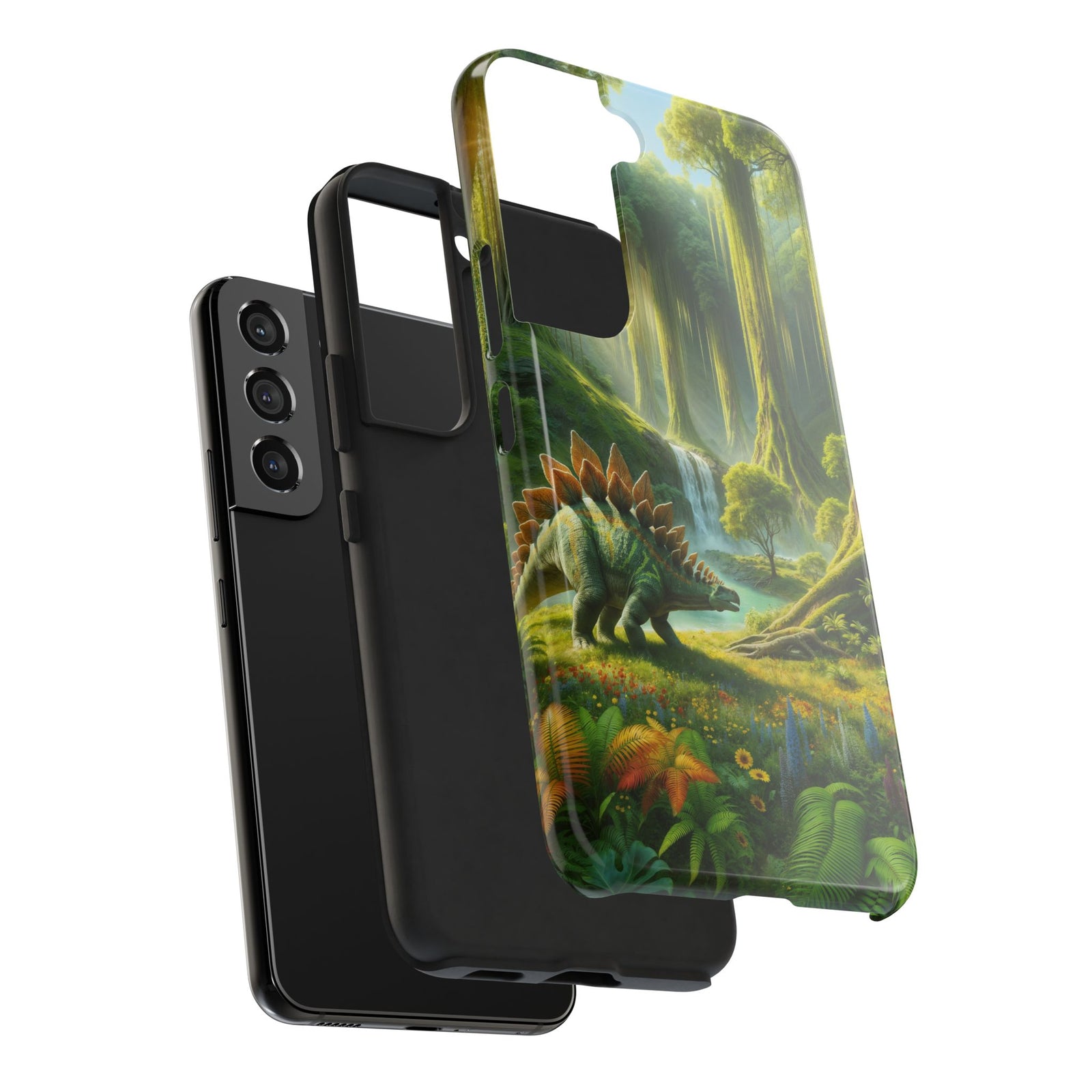 Stegosaurus Paradise Adventure - Dinosaur Phone Case
