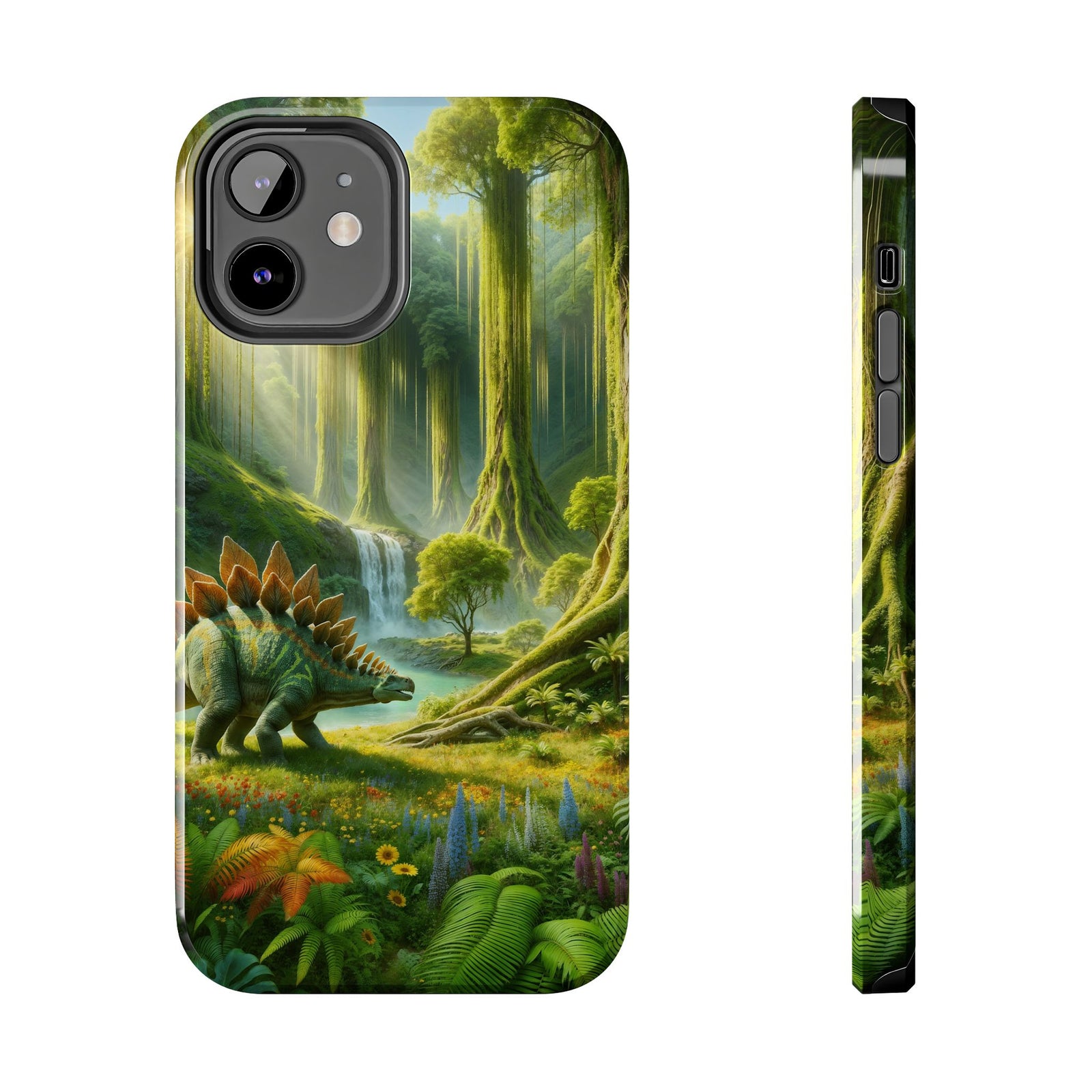 Stegosaurus Paradise Adventure - Dinosaur Phone Case
